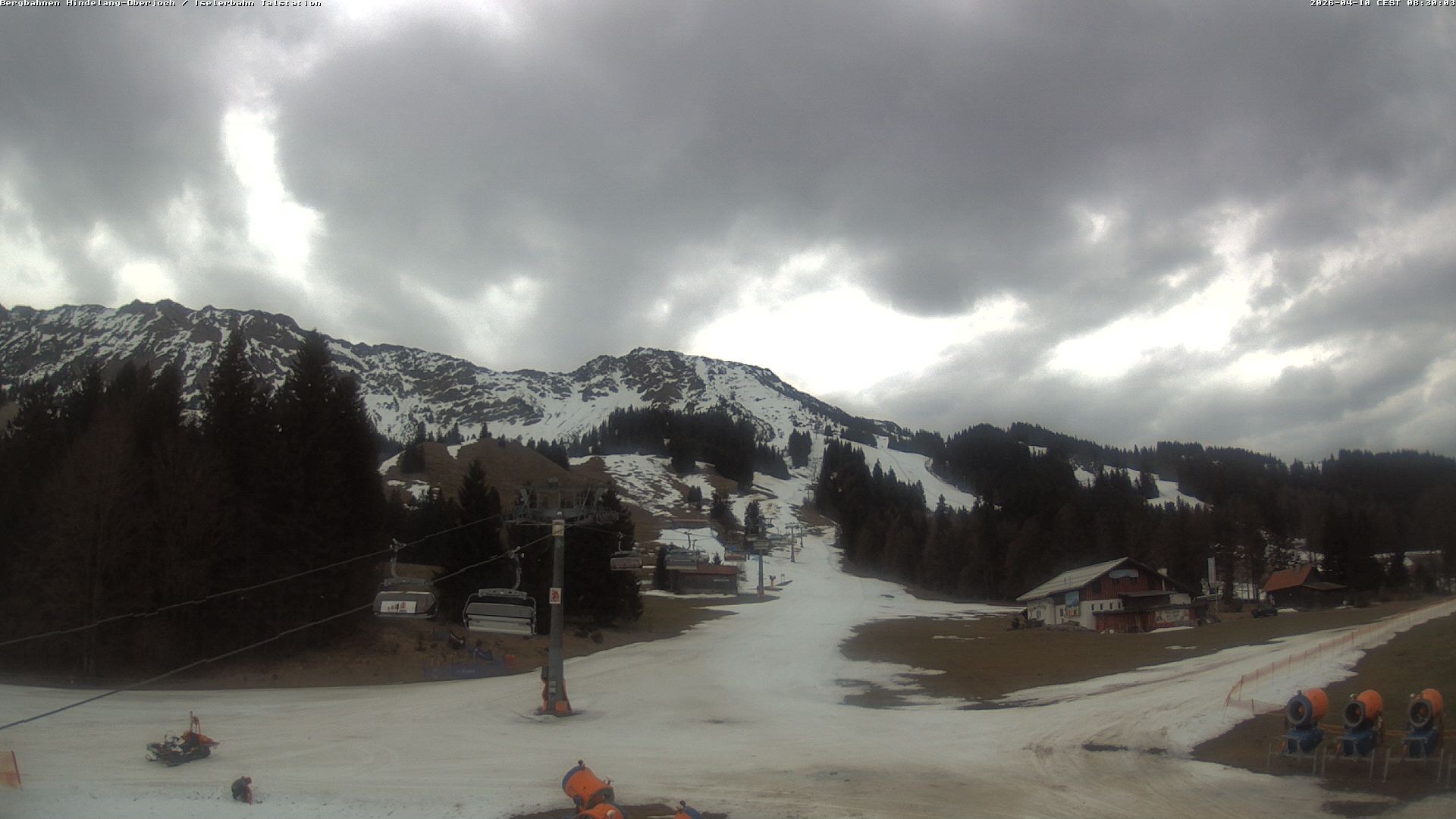 Archiv Foto Webcam Oberjoch - Blick zum Iseler