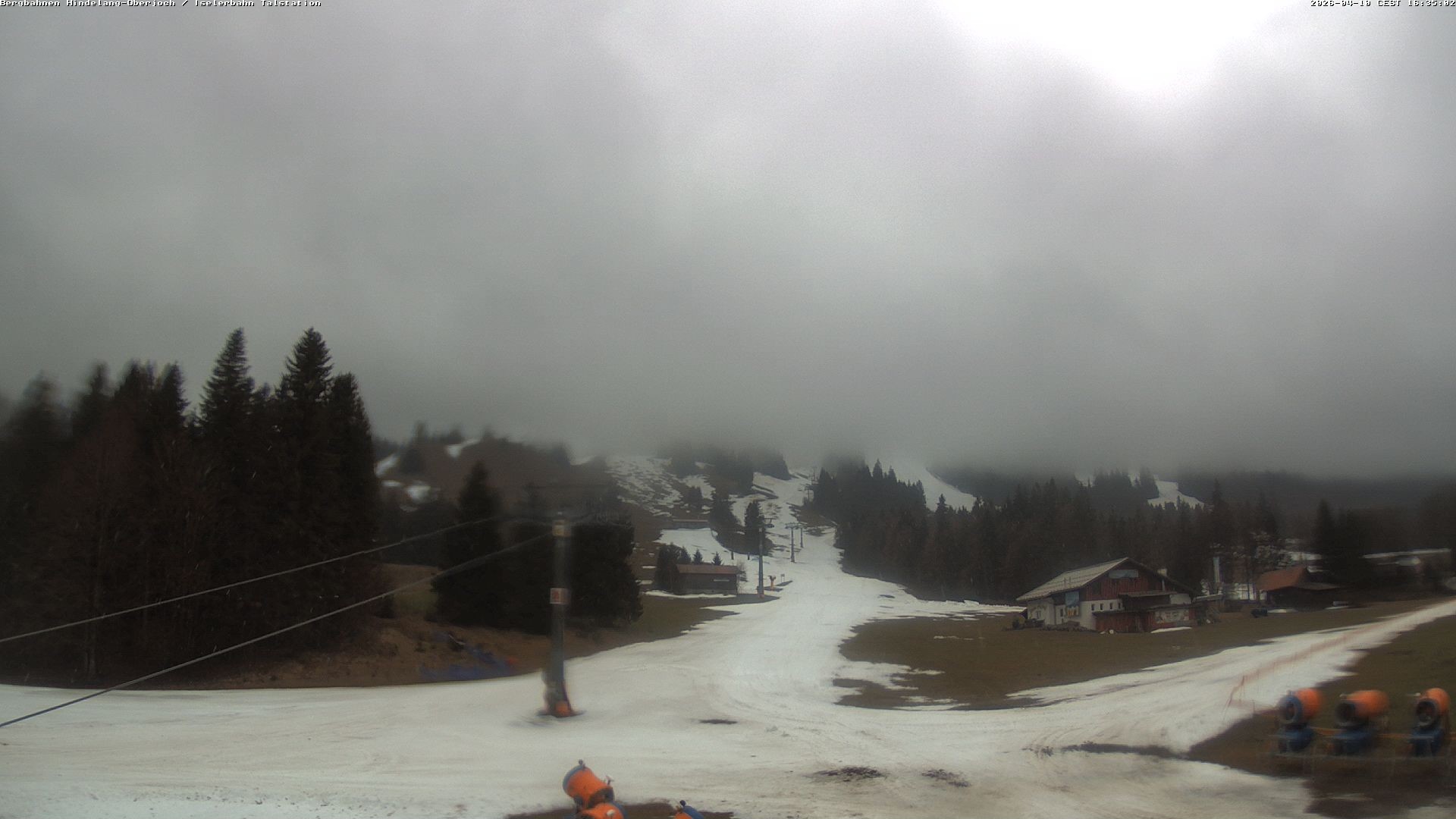 Archiv Foto Webcam Oberjoch - Blick zum Iseler