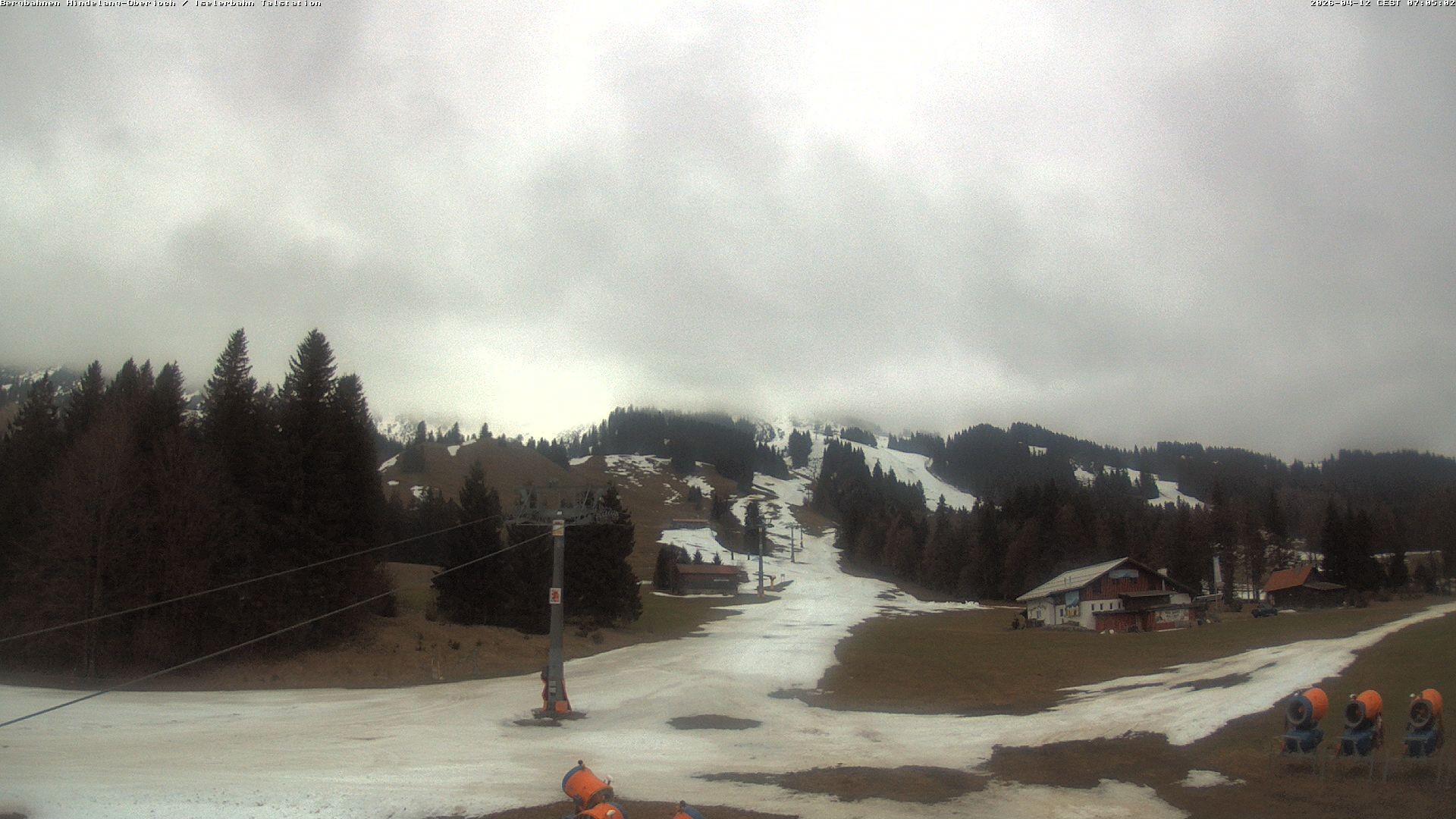 Archiv Foto Webcam Oberjoch - Blick zum Iseler