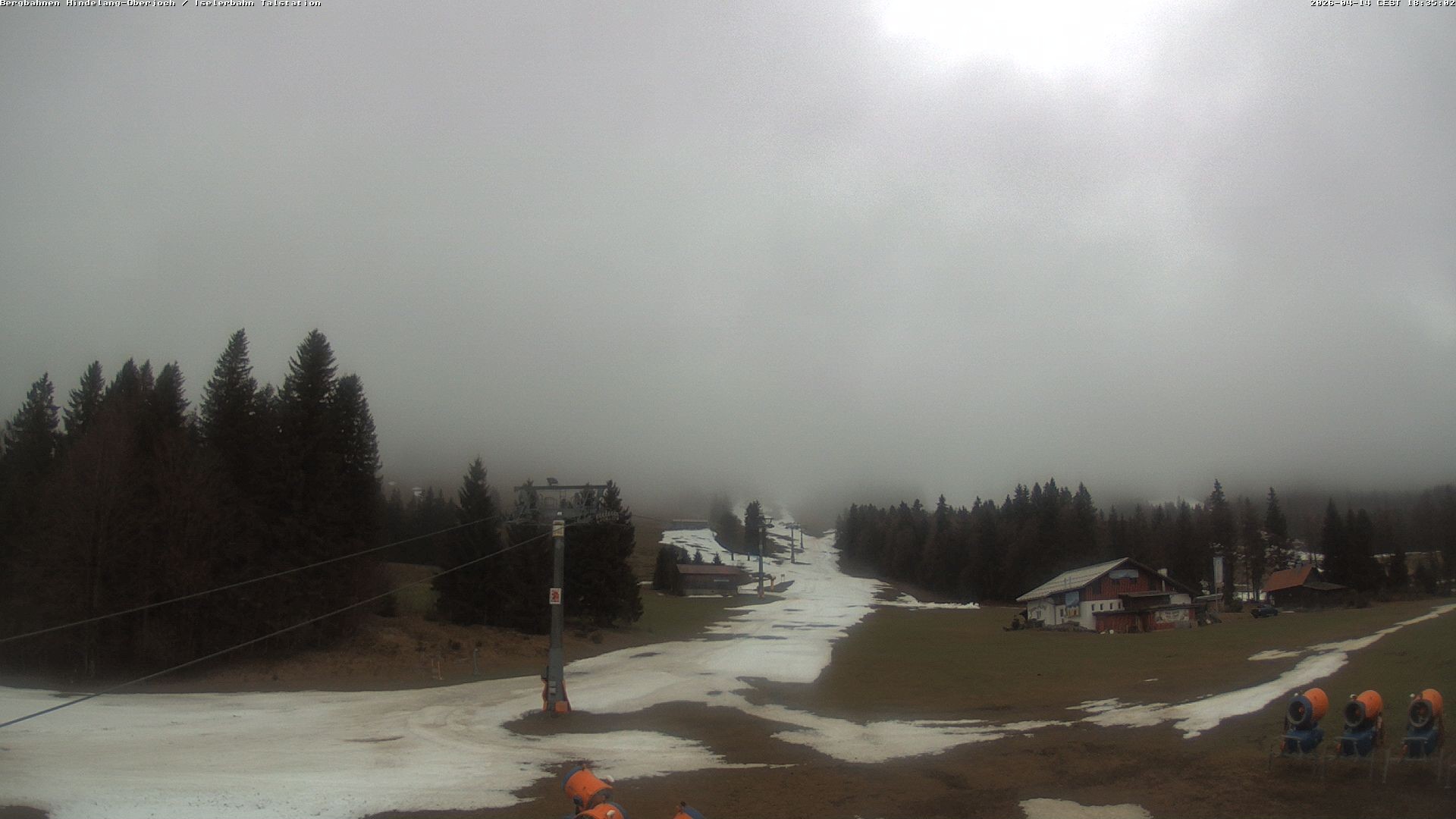 Archiv Foto Webcam Oberjoch - Blick zum Iseler