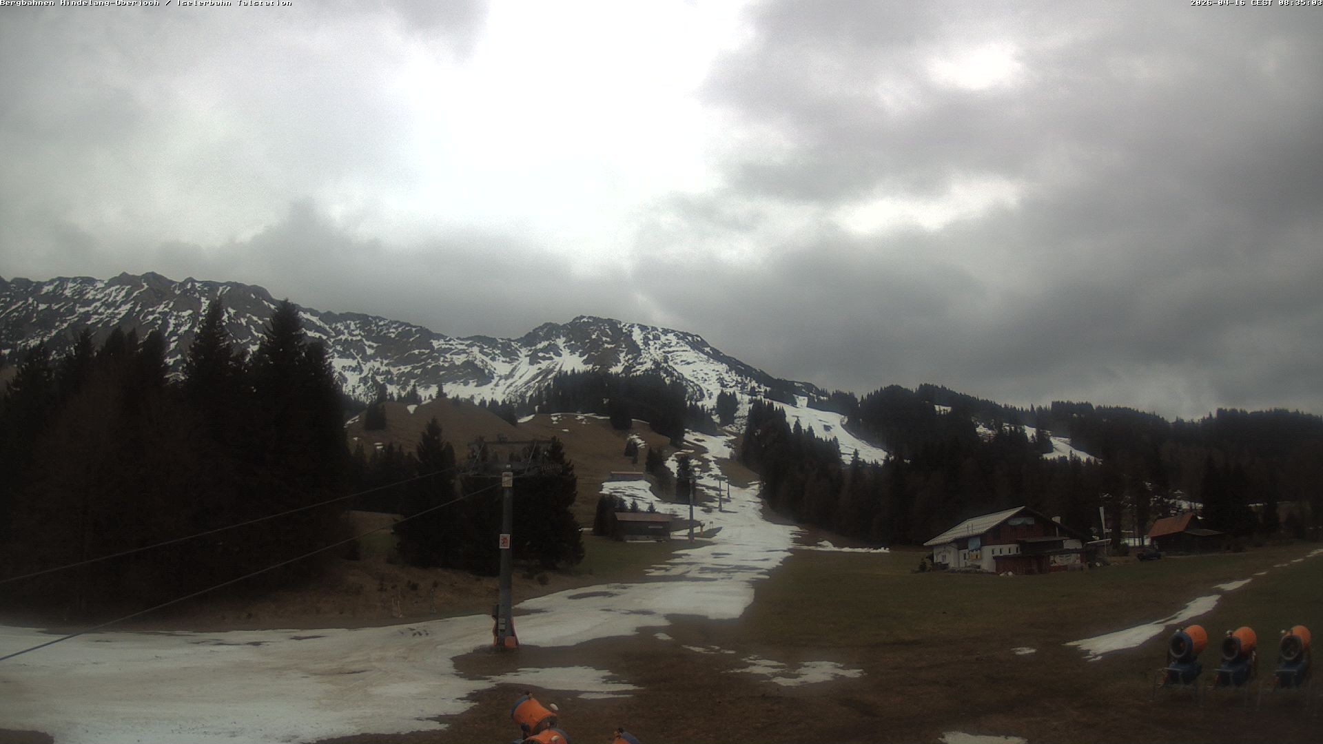 Archiv Foto Webcam Oberjoch - Blick zum Iseler