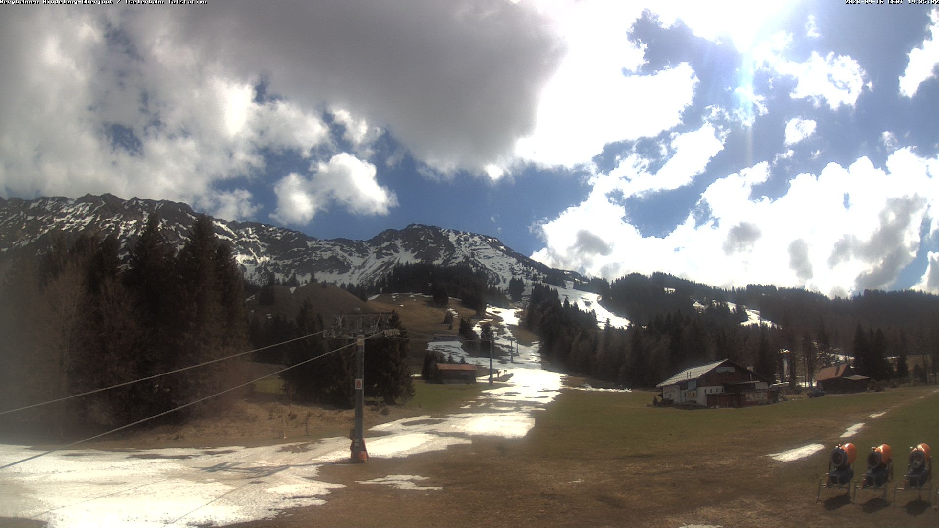 Archiv Foto Webcam Oberjoch - Blick zum Iseler