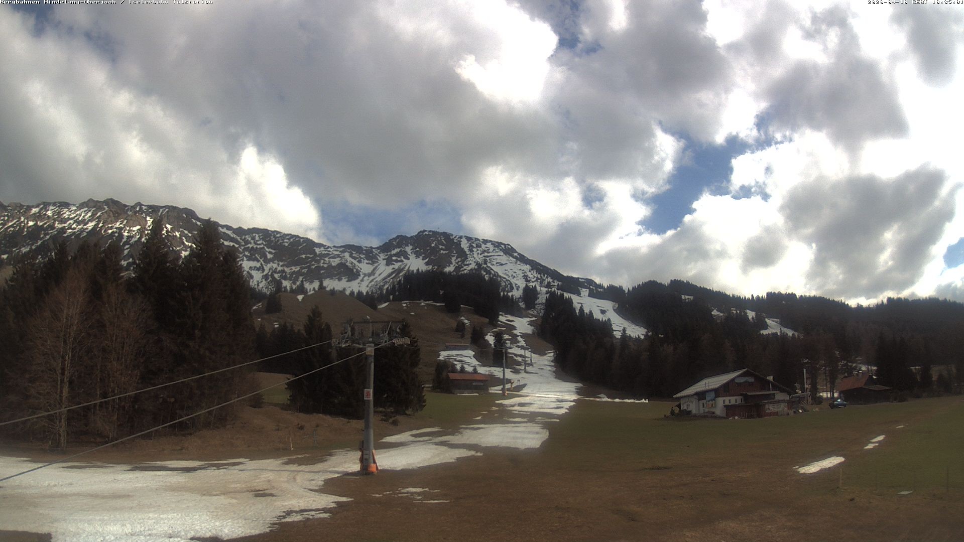 Archiv Foto Webcam Oberjoch - Blick zum Iseler