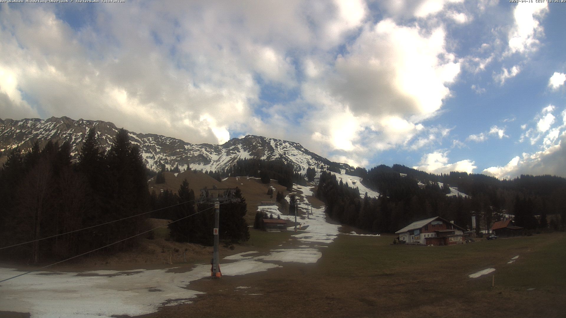 Archiv Foto Webcam Oberjoch - Blick zum Iseler
