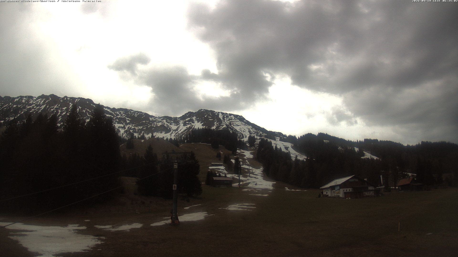 Archiv Foto Webcam Oberjoch - Blick zum Iseler