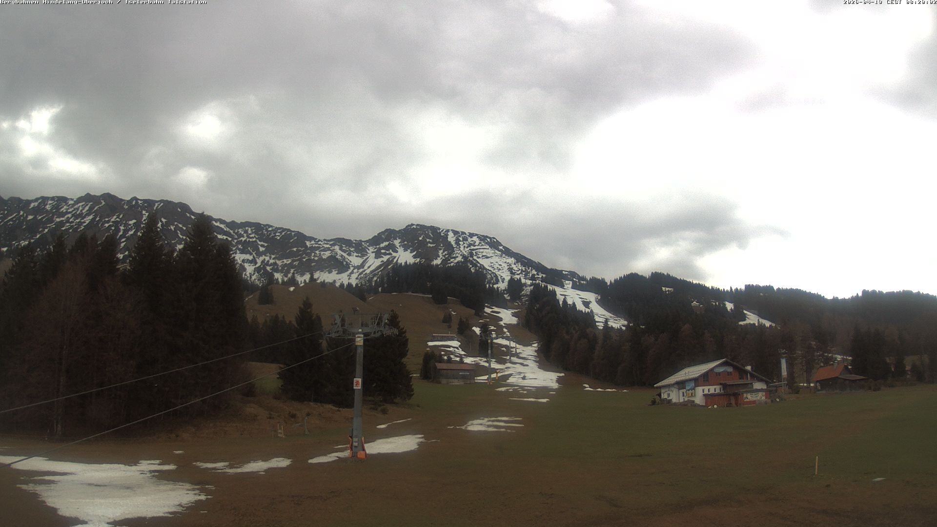 Archiv Foto Webcam Oberjoch - Blick zum Iseler