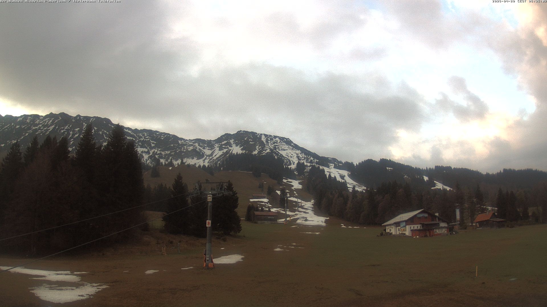 Archiv Foto Webcam Oberjoch - Blick zum Iseler