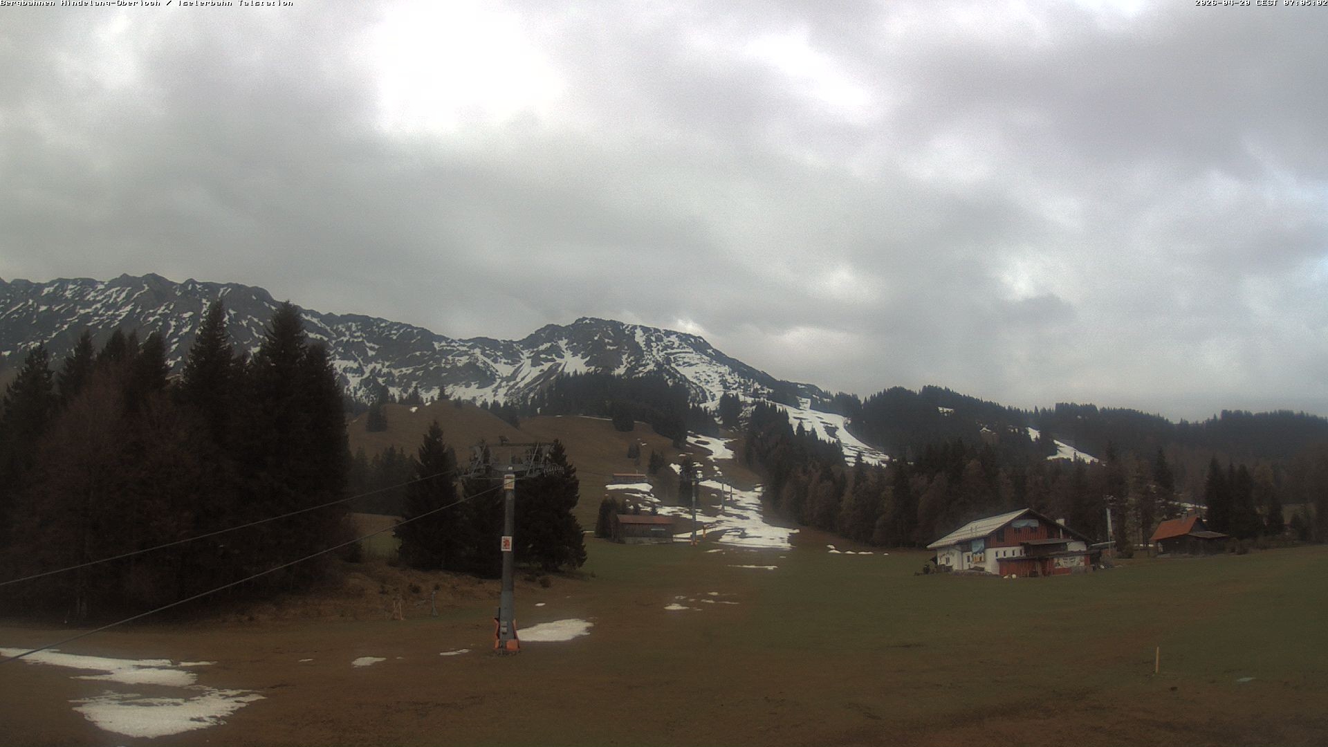 Archiv Foto Webcam Oberjoch - Blick zum Iseler