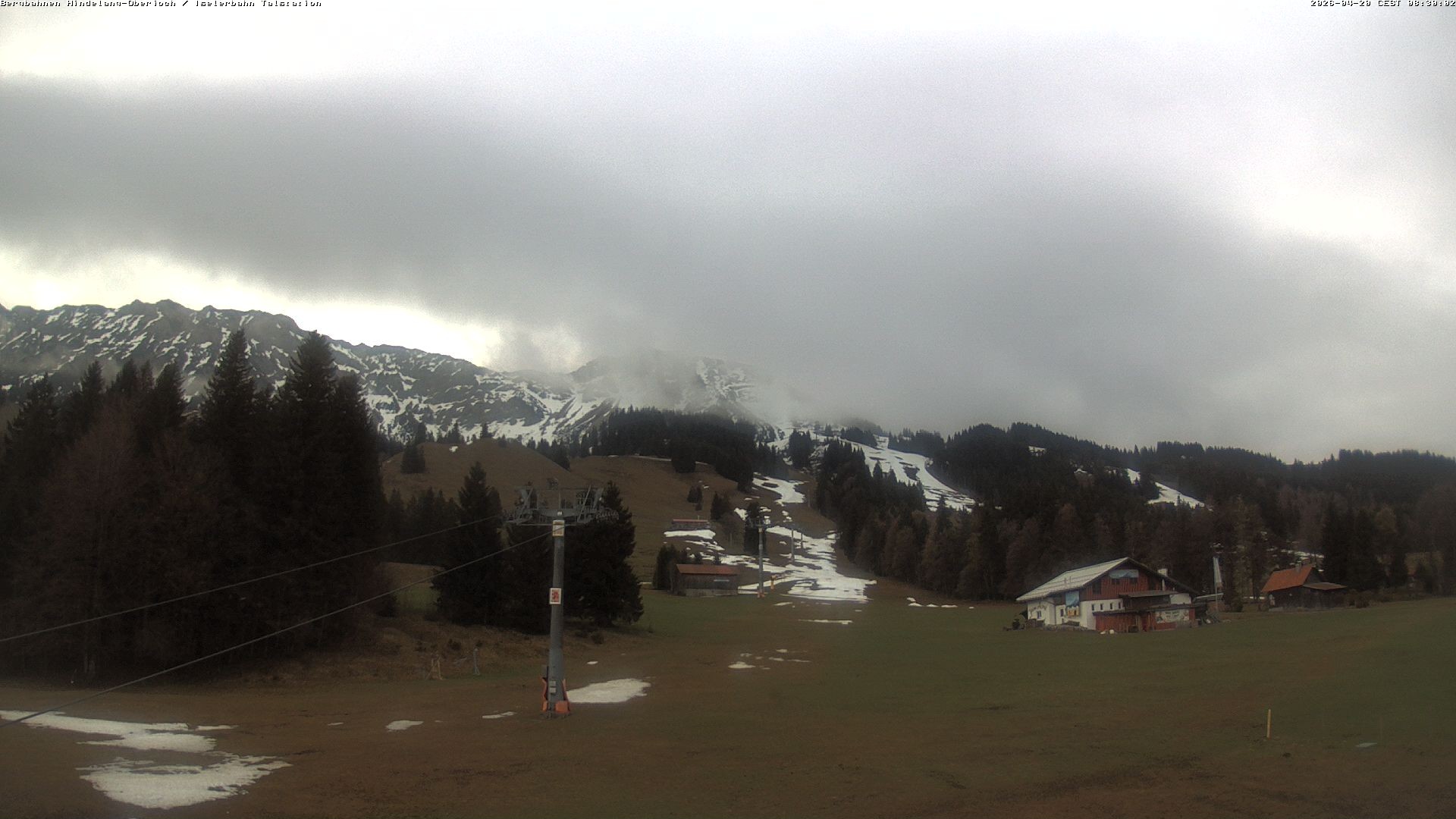 Archiv Foto Webcam Oberjoch - Blick zum Iseler
