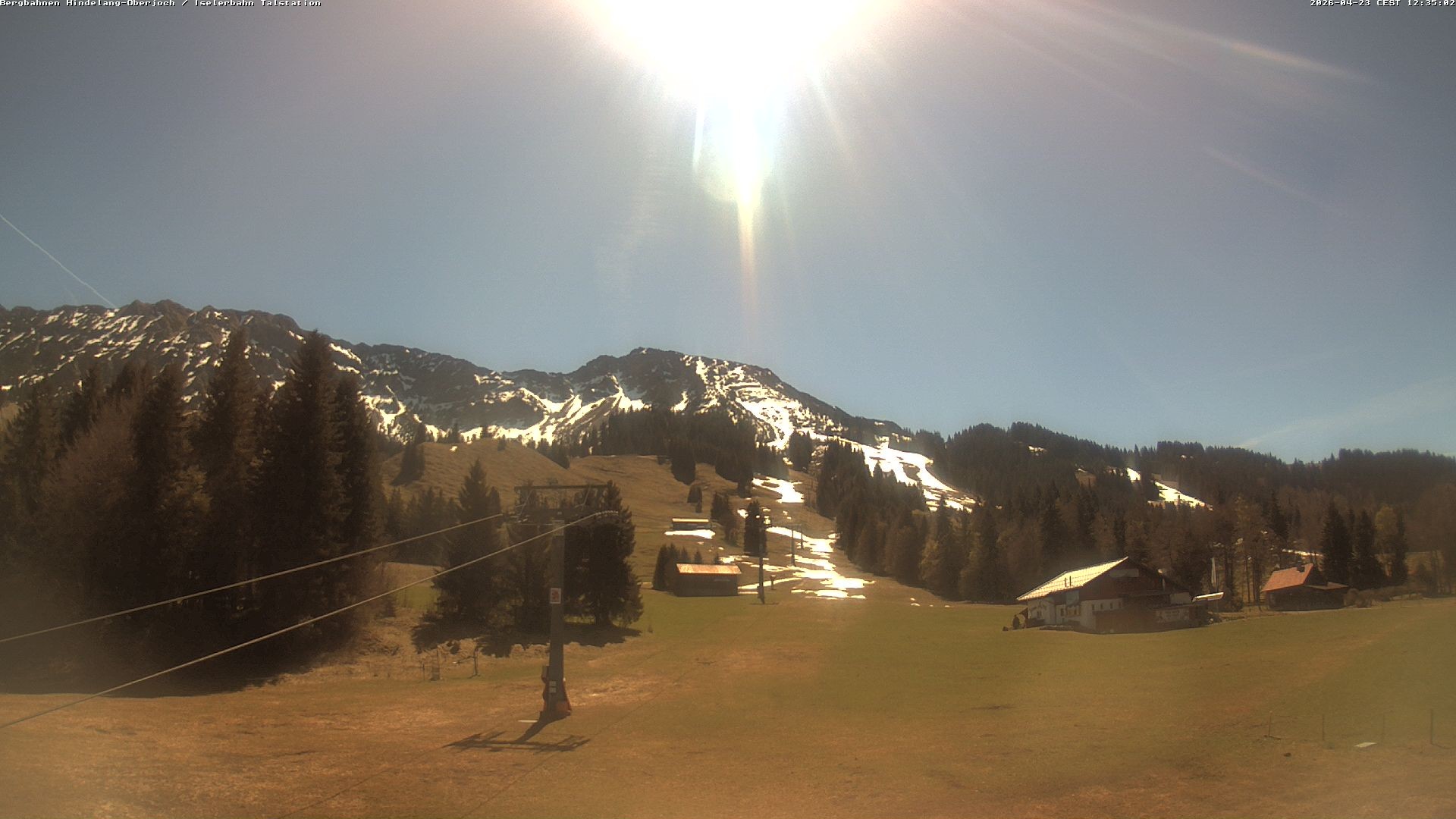 Archiv Foto Webcam Oberjoch - Blick zum Iseler
