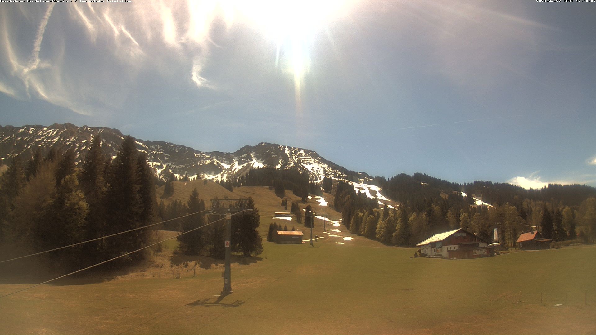 Archiv Foto Webcam Oberjoch - Blick zum Iseler