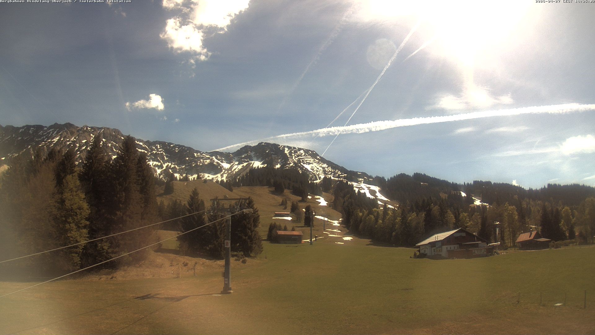 Archiv Foto Webcam Oberjoch - Blick zum Iseler