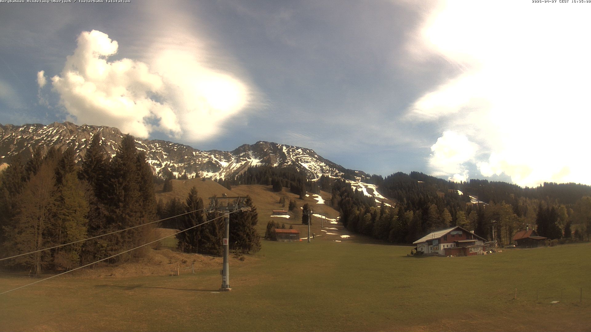 Archiv Foto Webcam Oberjoch - Blick zum Iseler