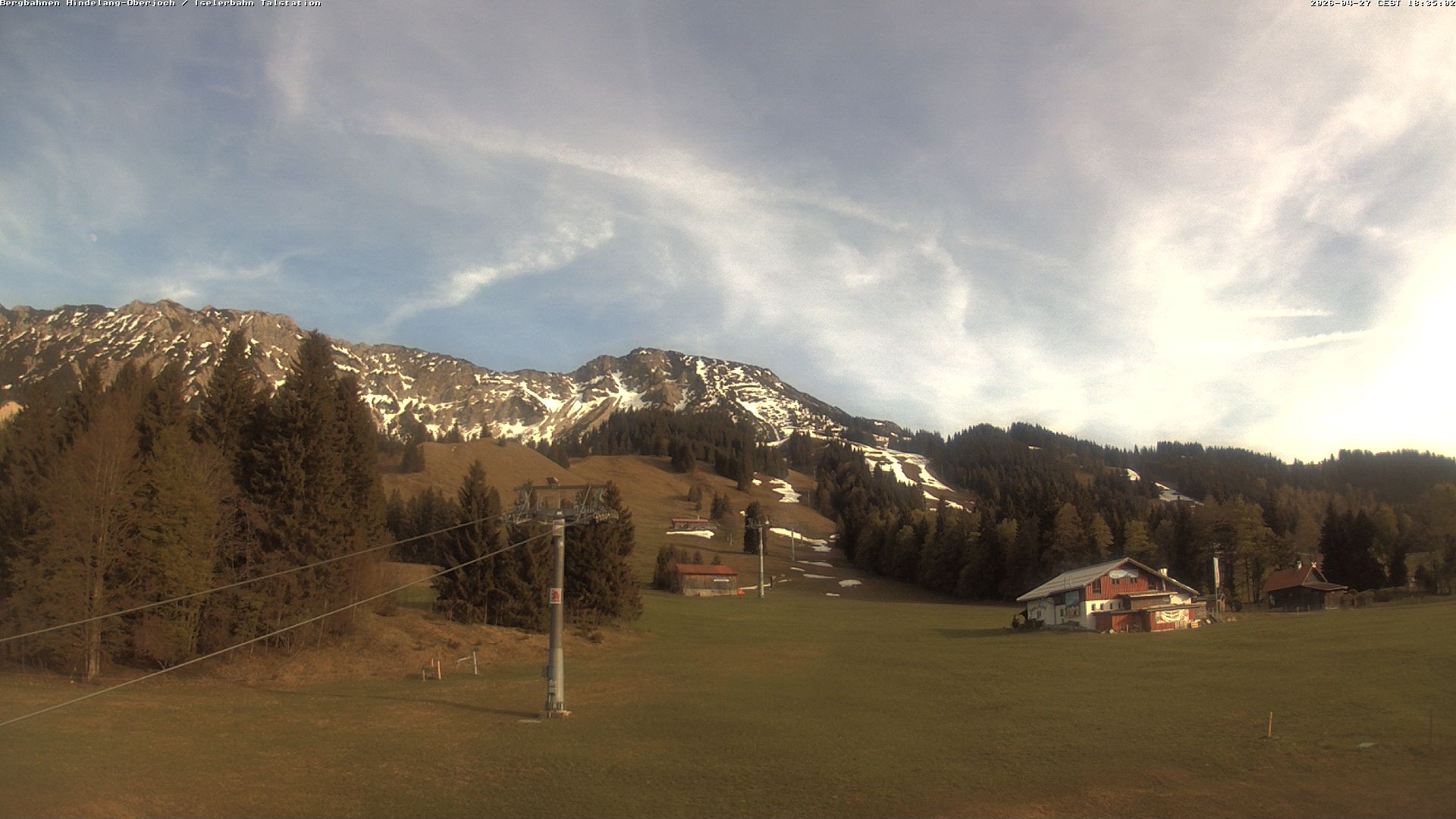 Archiv Foto Webcam Oberjoch - Blick zum Iseler
