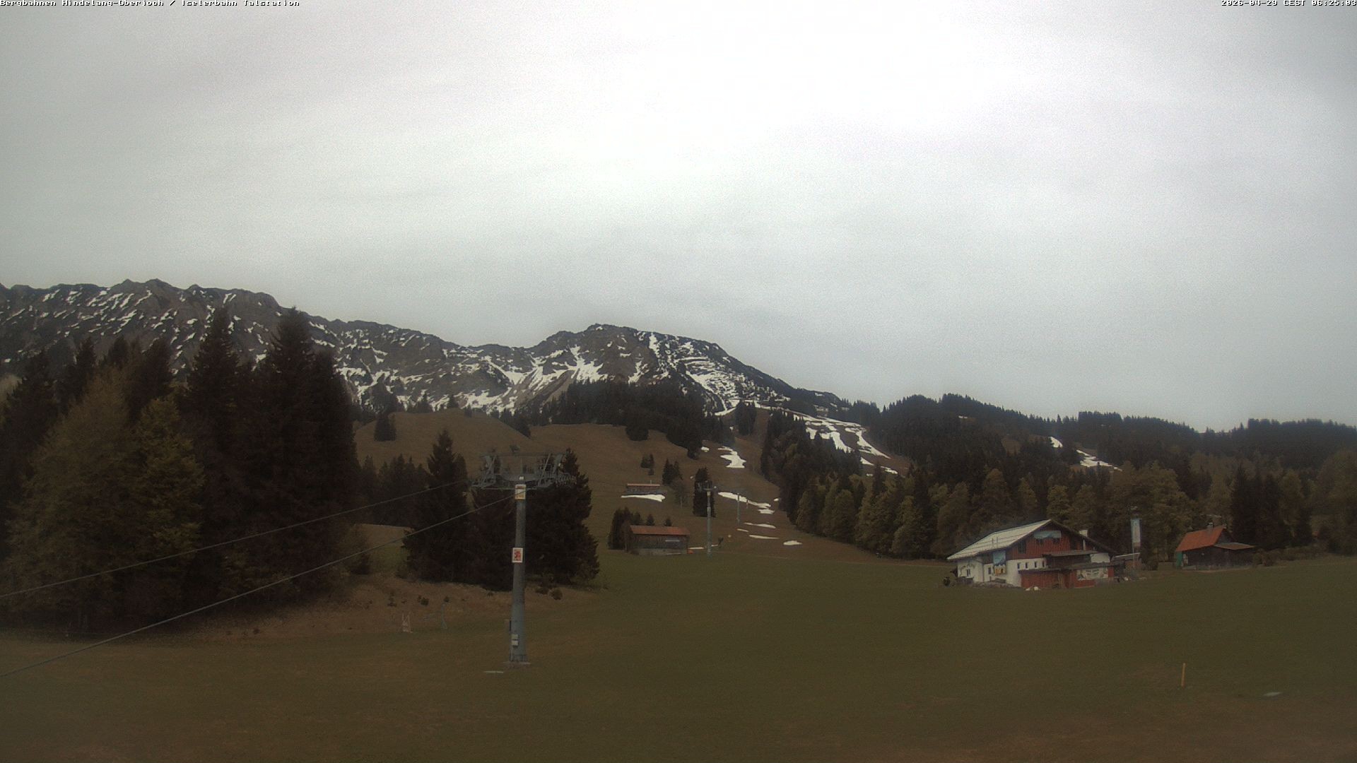 Archiv Foto Webcam Oberjoch - Blick zum Iseler