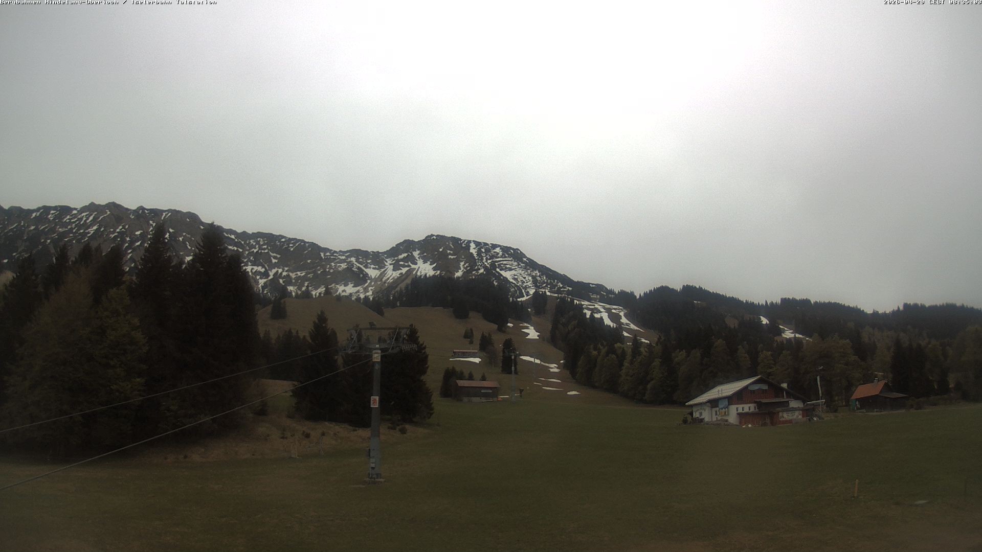 Archiv Foto Webcam Oberjoch - Blick zum Iseler