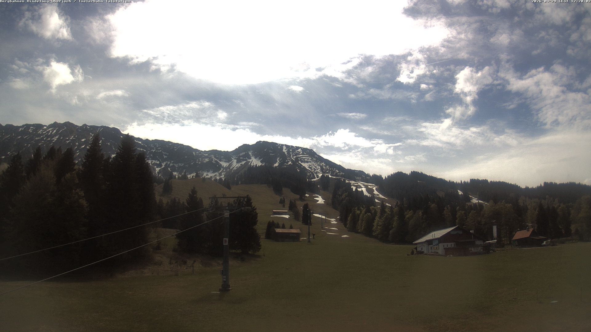 Archiv Foto Webcam Oberjoch - Blick zum Iseler