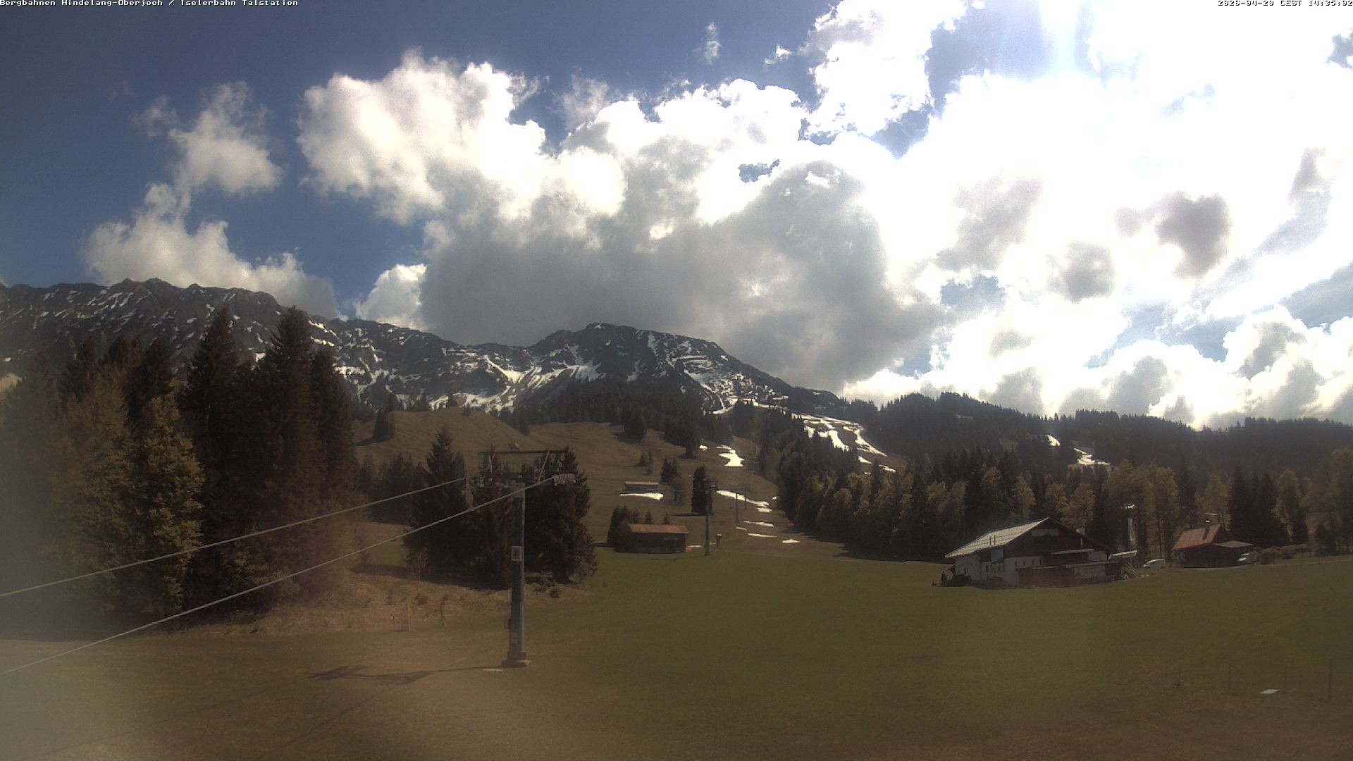 Archiv Foto Webcam Oberjoch - Blick zum Iseler