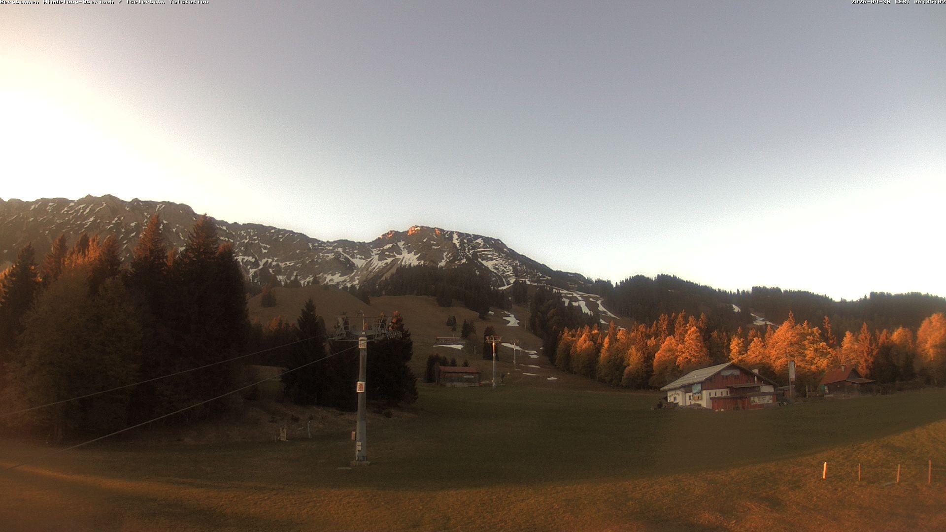 Archiv Foto Webcam Oberjoch - Blick zum Iseler