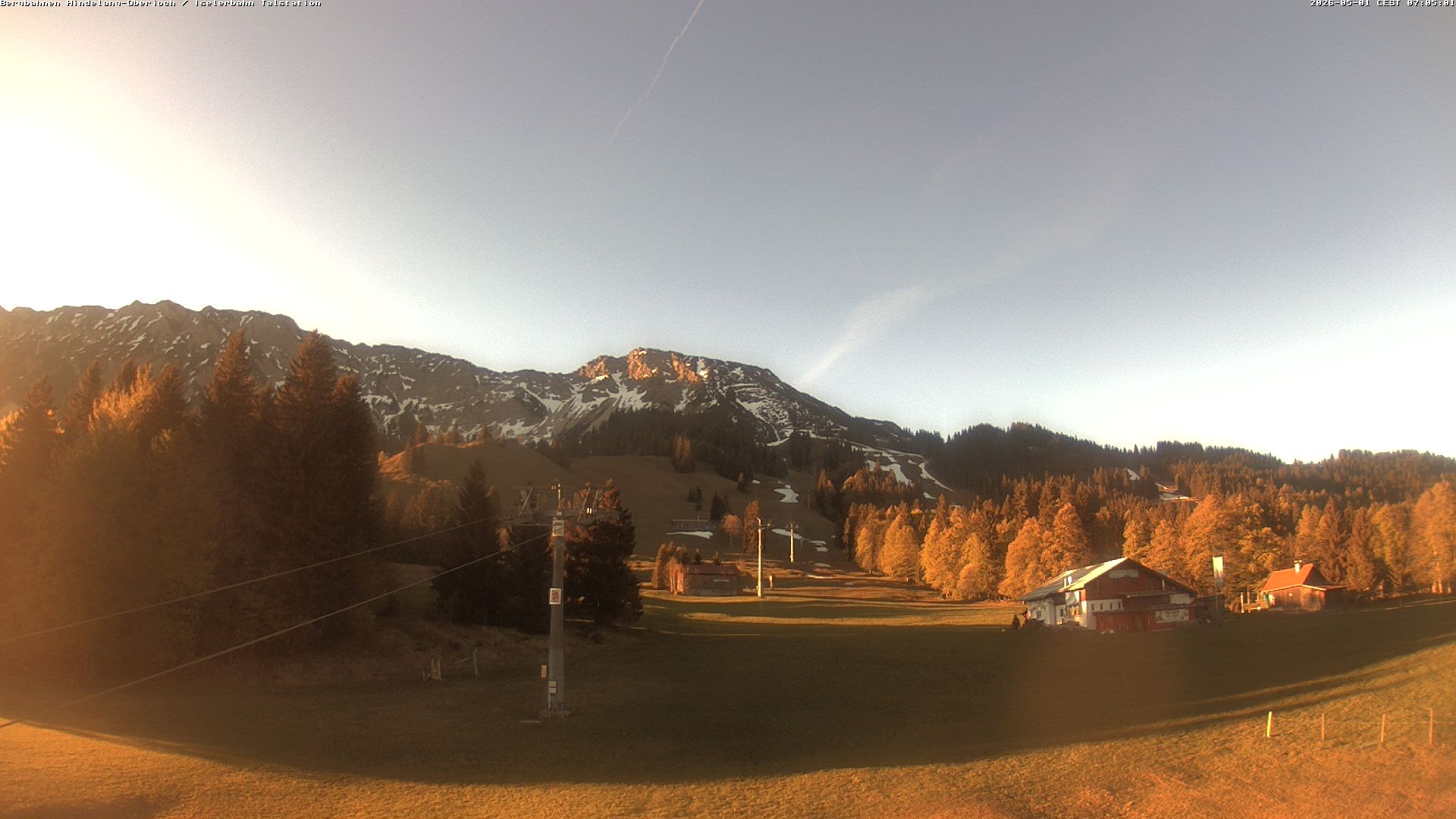 Archiv Foto Webcam Oberjoch - Blick zum Iseler