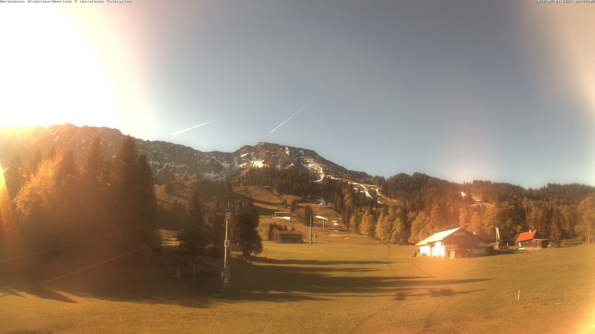 Archiv Foto Webcam Oberjoch - Blick zum Iseler