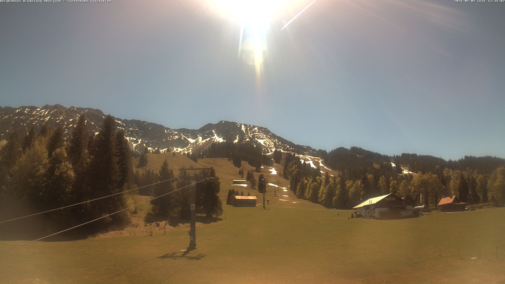 Archiv Foto Webcam Oberjoch - Blick zum Iseler