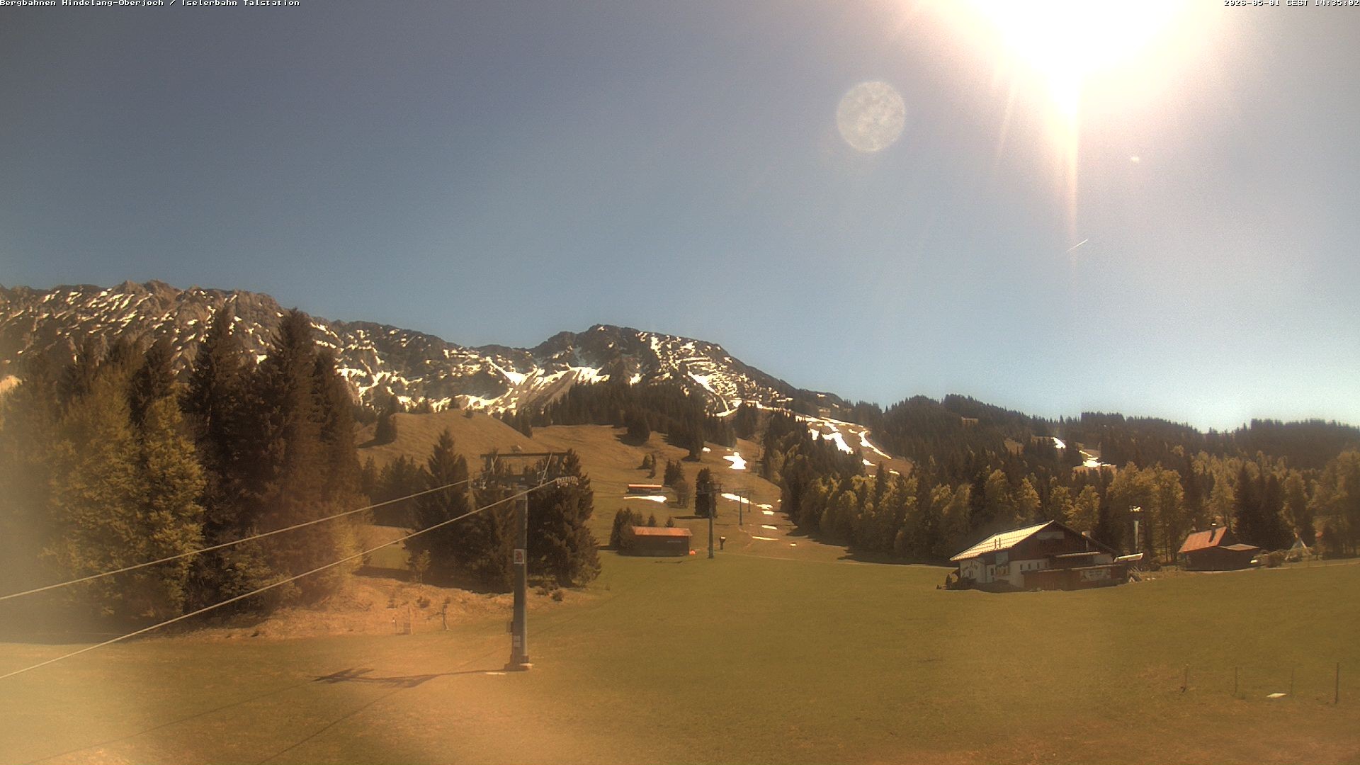 Archiv Foto Webcam Oberjoch - Blick zum Iseler