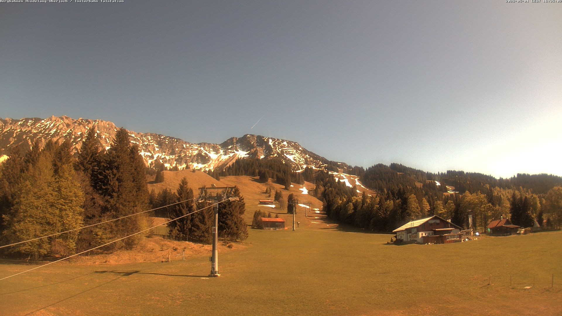 Archiv Foto Webcam Oberjoch - Blick zum Iseler