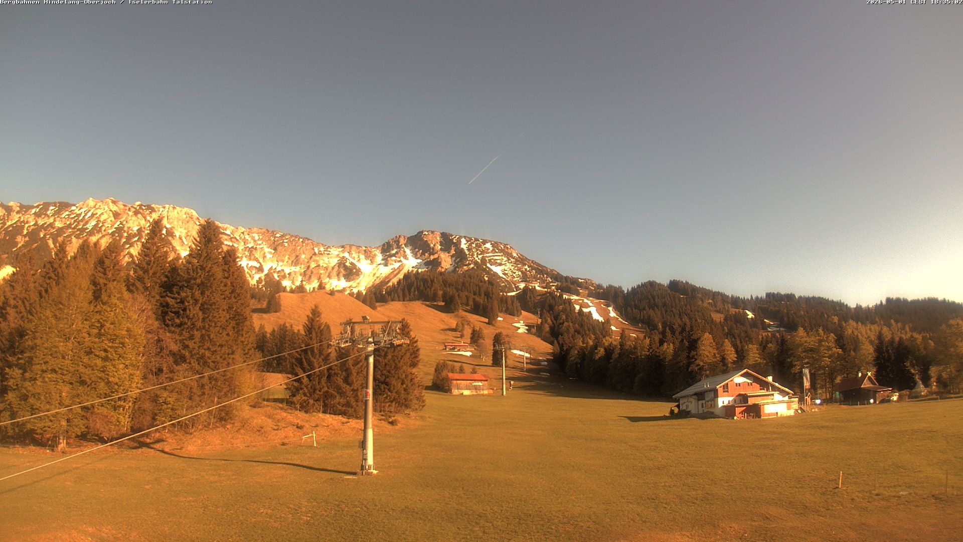 Archiv Foto Webcam Oberjoch - Blick zum Iseler