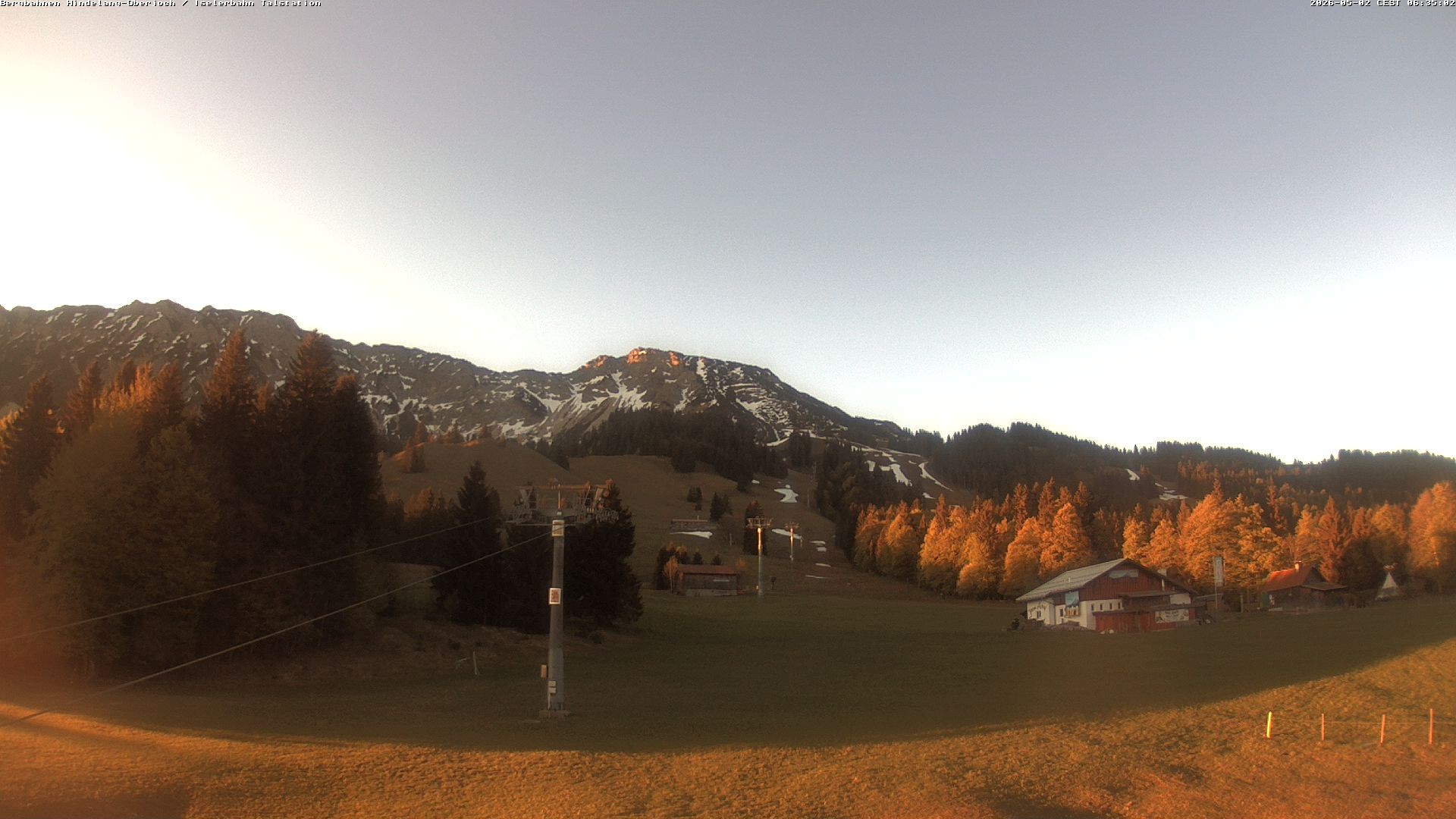 Archiv Foto Webcam Oberjoch - Blick zum Iseler