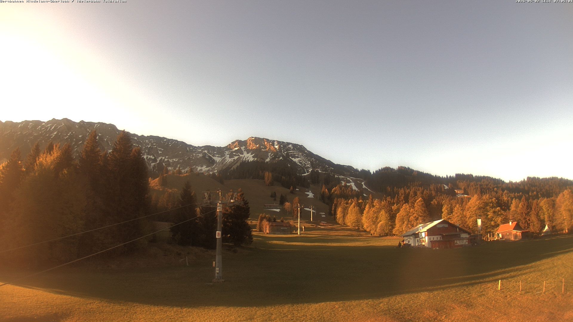 Archiv Foto Webcam Oberjoch - Blick zum Iseler