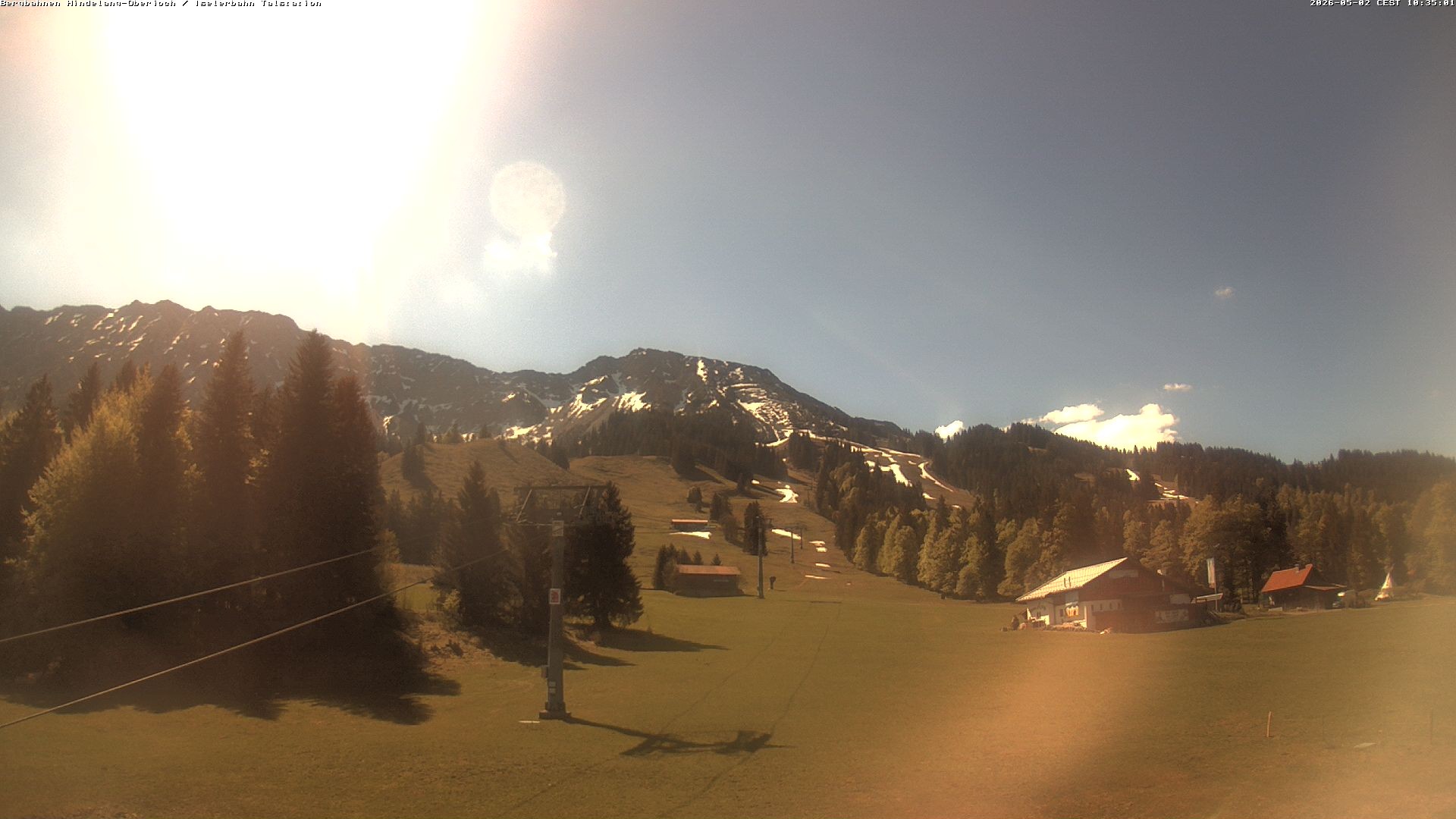 Archiv Foto Webcam Oberjoch - Blick zum Iseler