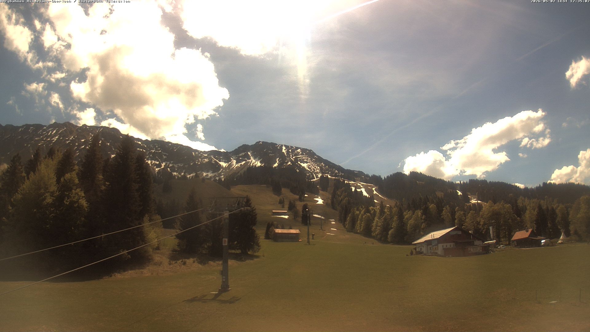 Archiv Foto Webcam Oberjoch - Blick zum Iseler