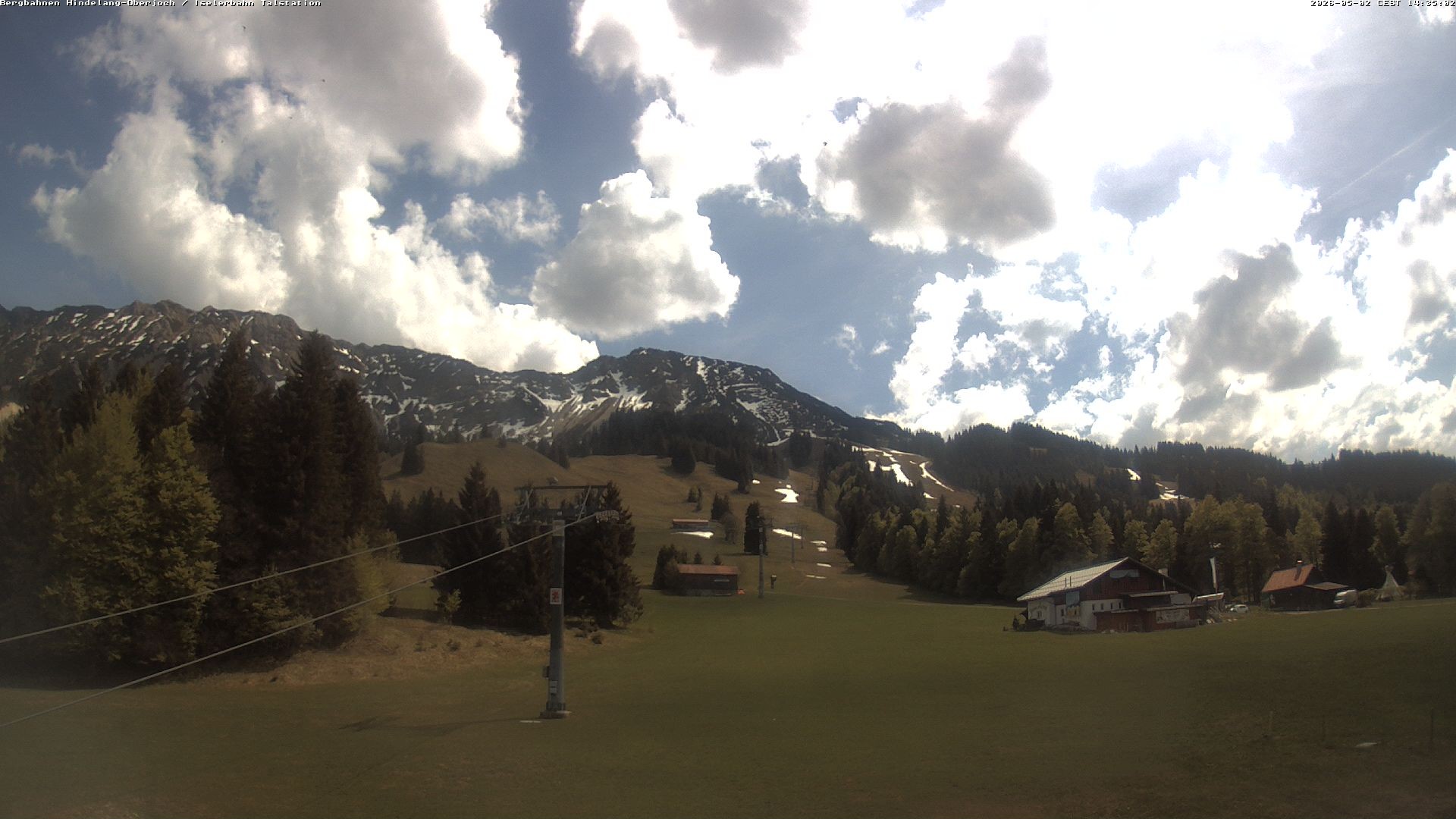 Archiv Foto Webcam Oberjoch - Blick zum Iseler