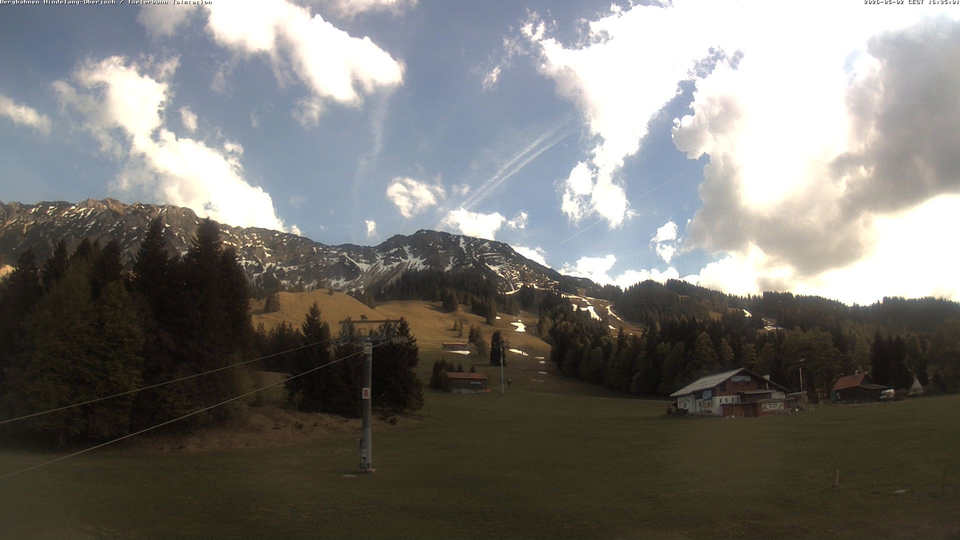 Archiv Foto Webcam Oberjoch - Blick zum Iseler
