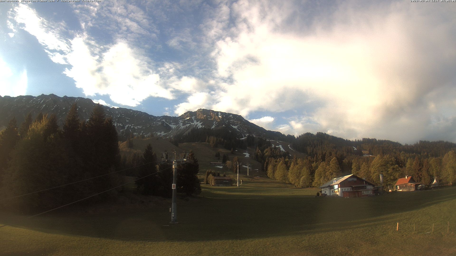 Archiv Foto Webcam Oberjoch - Blick zum Iseler
