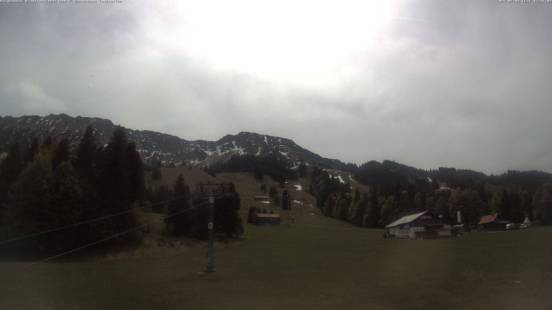 Archiv Foto Webcam Oberjoch - Blick zum Iseler
