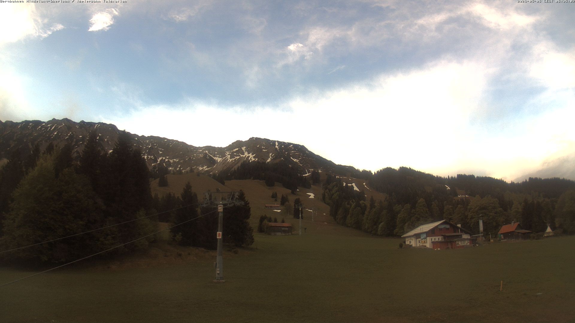Archiv Foto Webcam Oberjoch - Blick zum Iseler