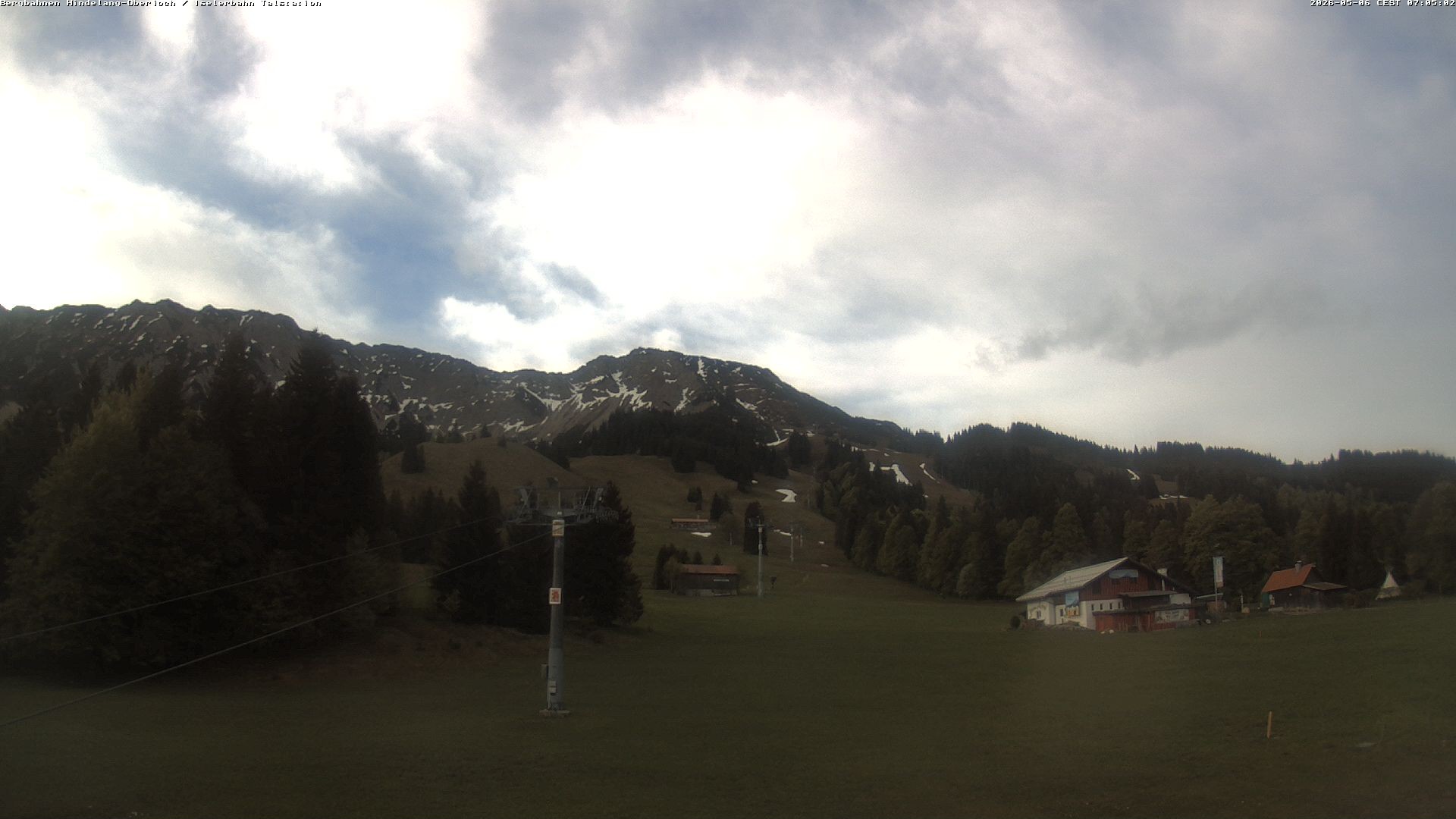 Archiv Foto Webcam Oberjoch - Blick zum Iseler