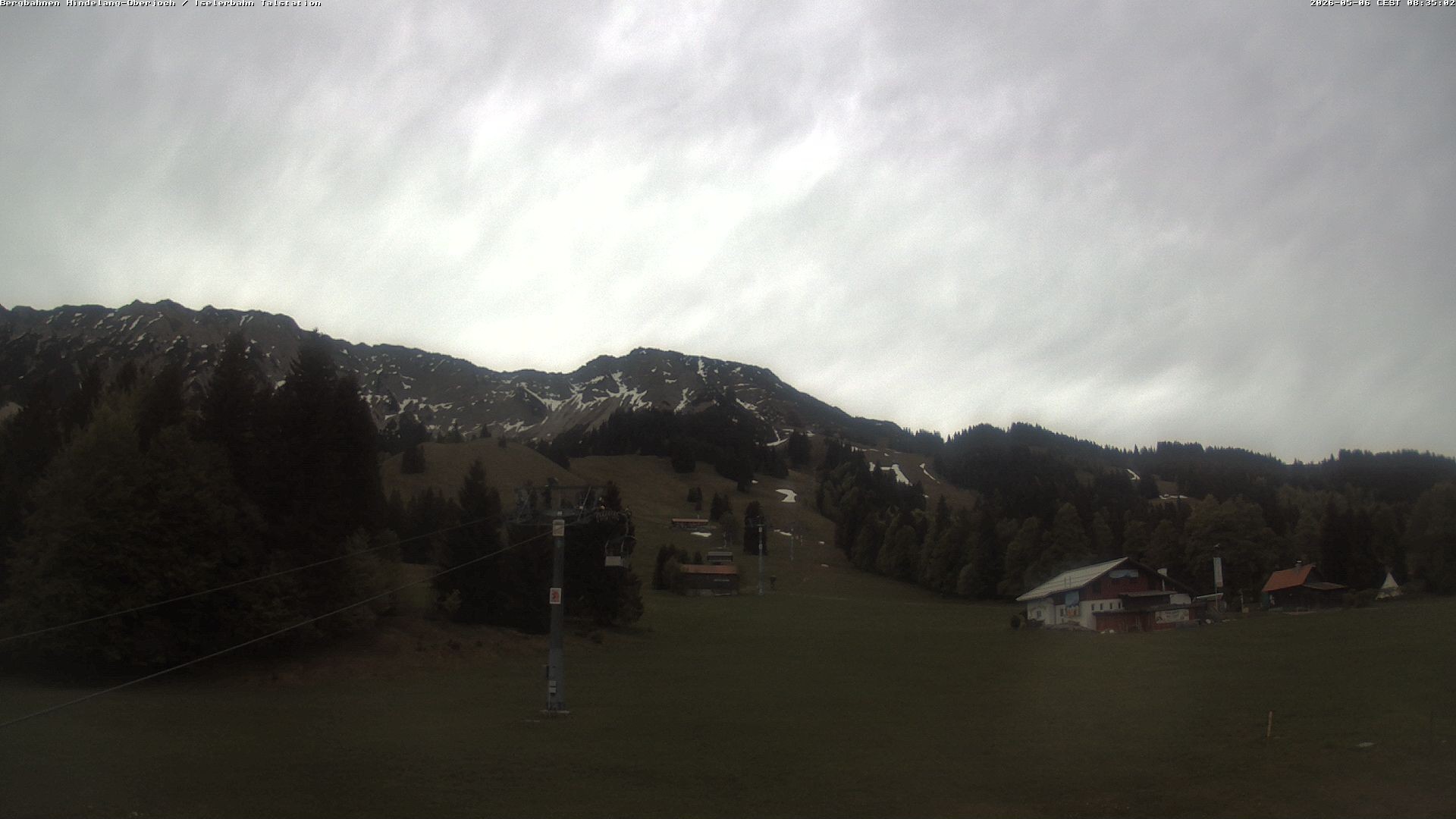 Archiv Foto Webcam Oberjoch - Blick zum Iseler
