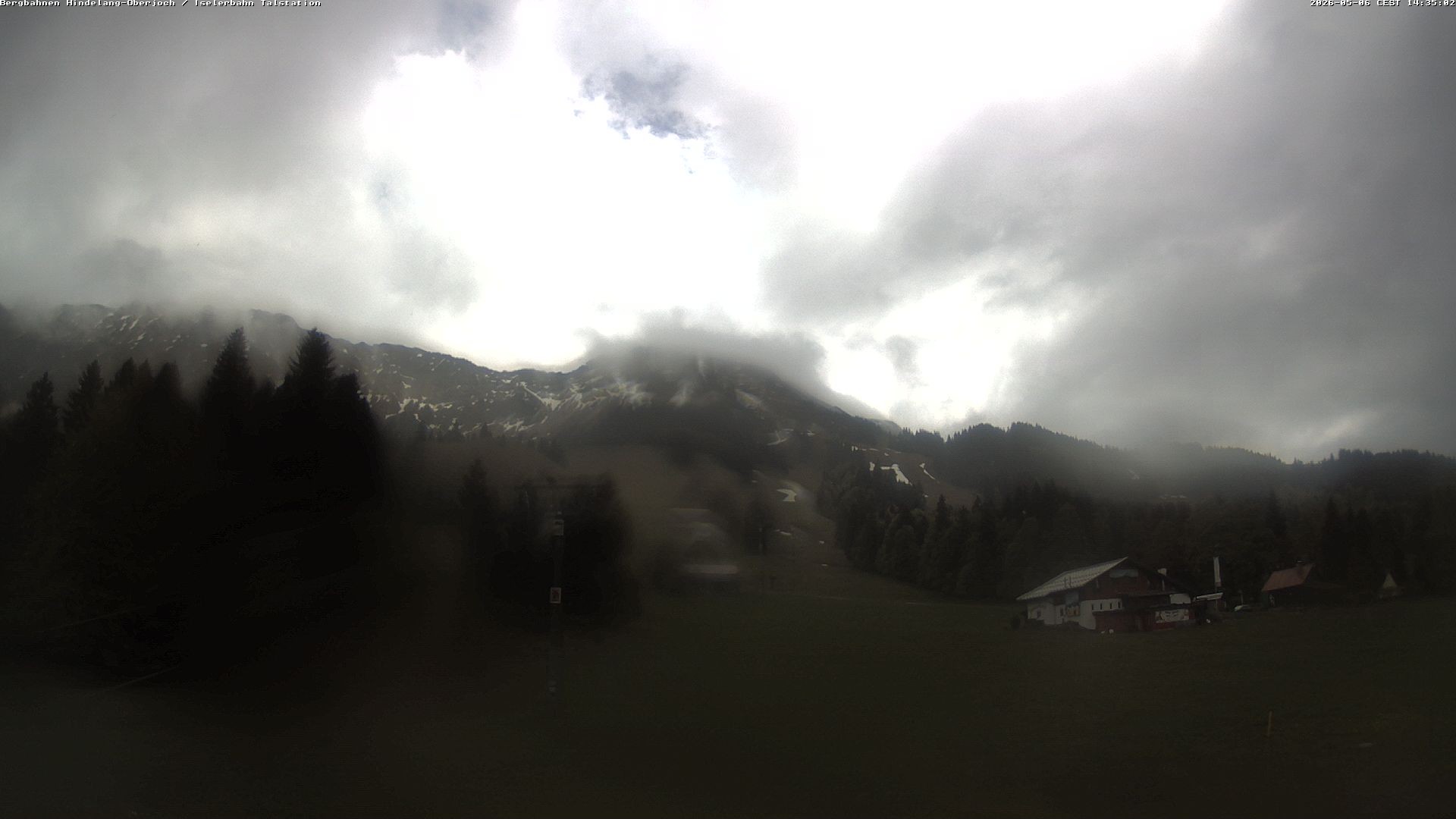 Archiv Foto Webcam Oberjoch - Blick zum Iseler