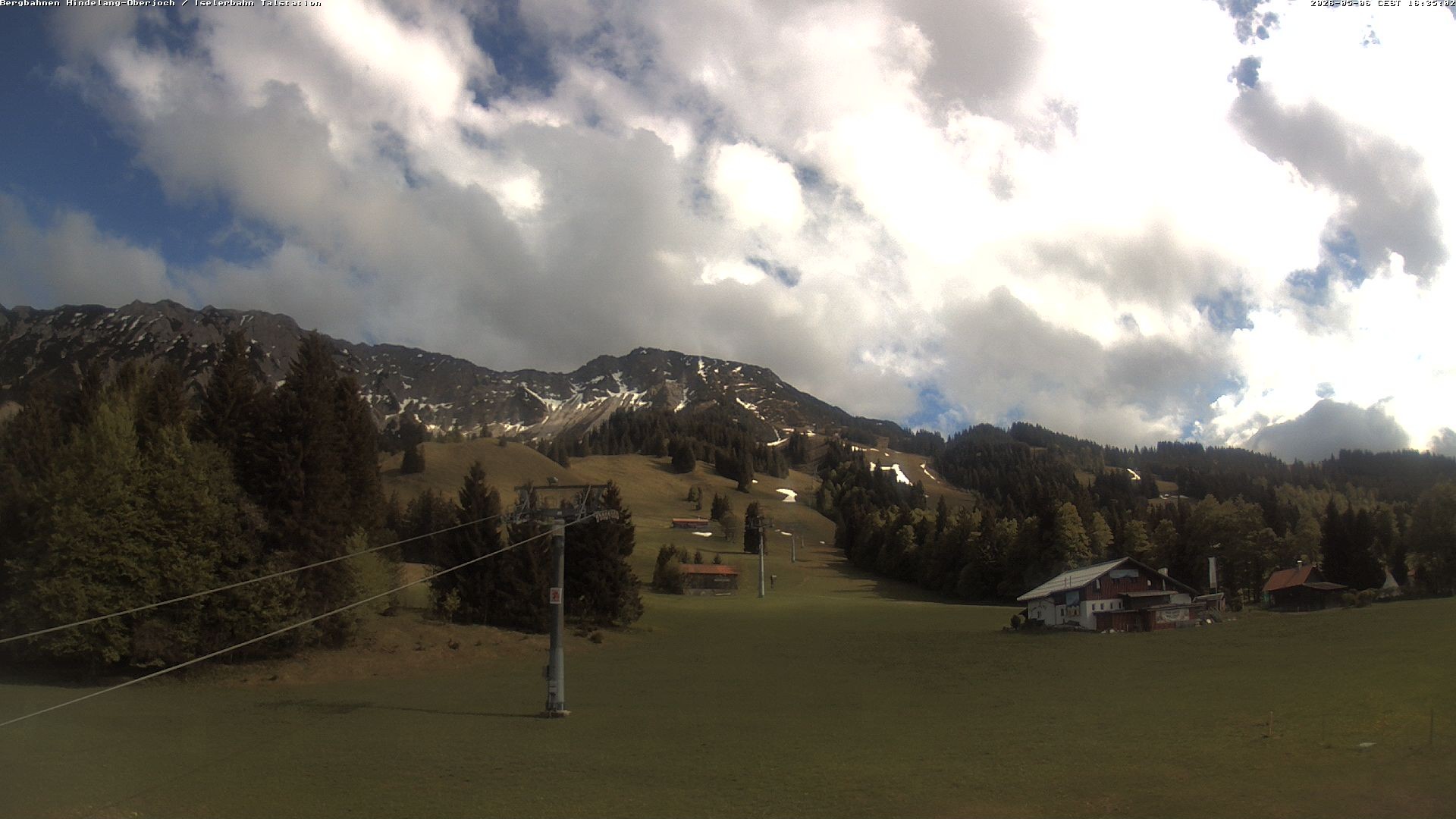 Archiv Foto Webcam Oberjoch - Blick zum Iseler