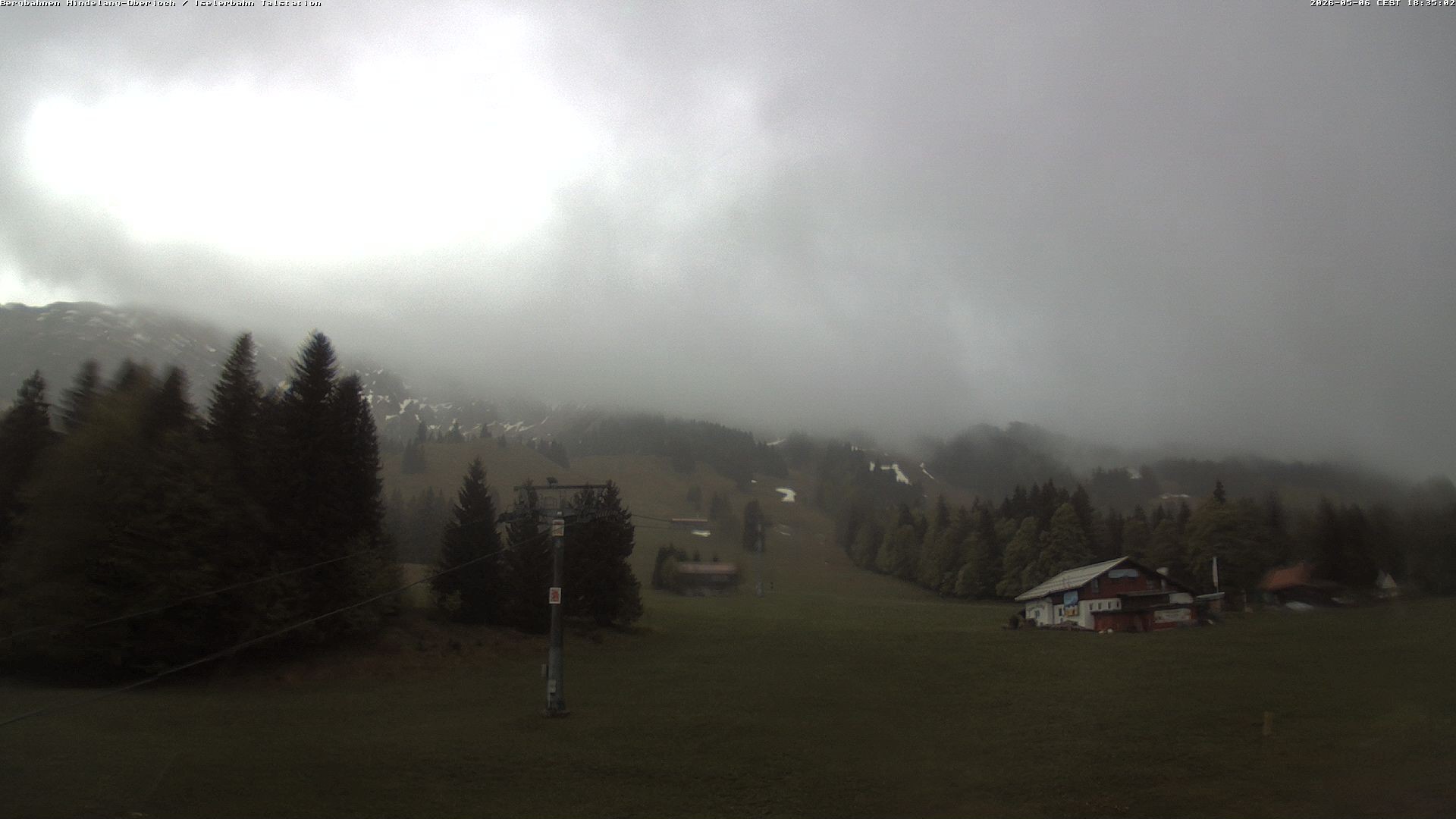 Archiv Foto Webcam Oberjoch - Blick zum Iseler