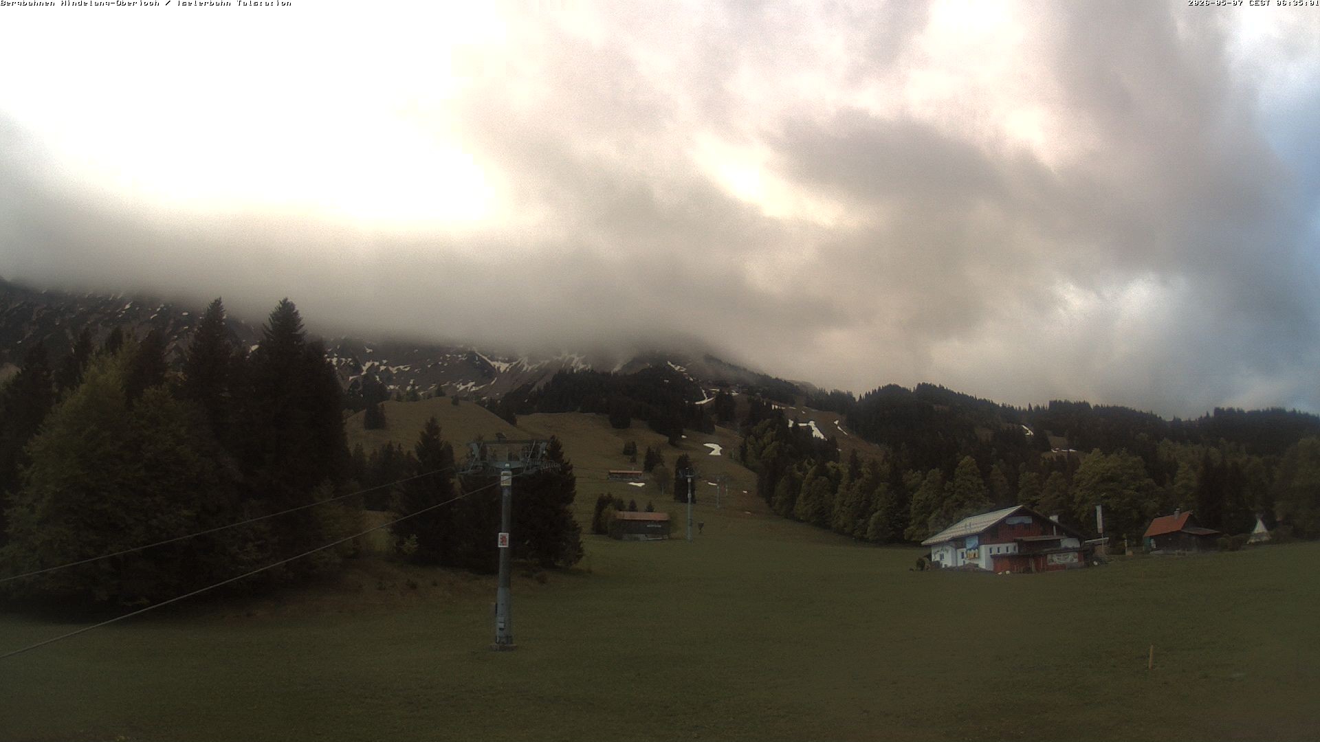 Archiv Foto Webcam Oberjoch - Blick zum Iseler