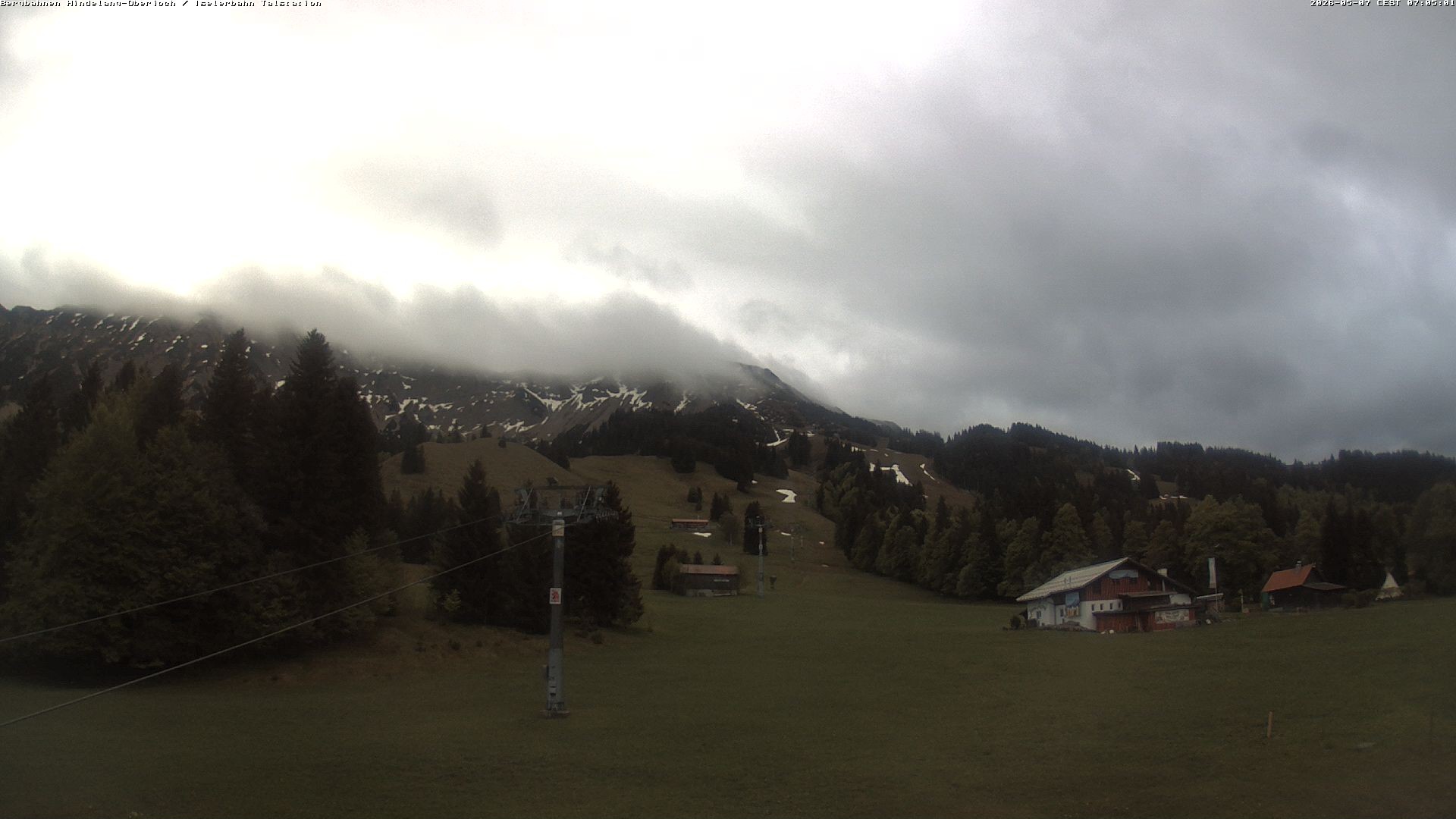 Archiv Foto Webcam Oberjoch - Blick zum Iseler