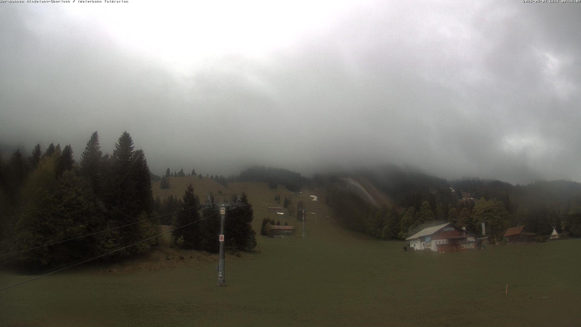 Archiv Foto Webcam Oberjoch - Blick zum Iseler