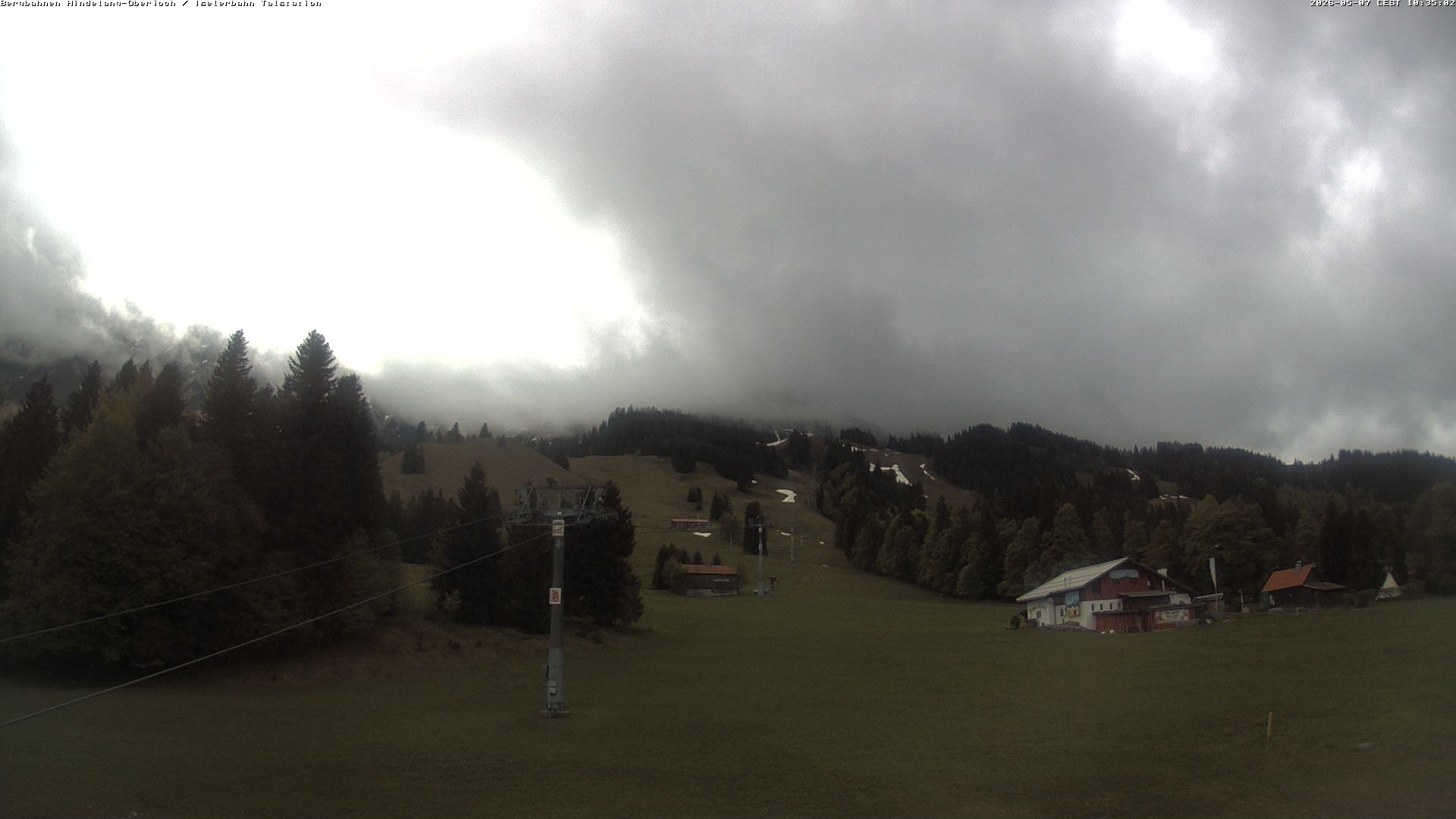 Archiv Foto Webcam Oberjoch - Blick zum Iseler