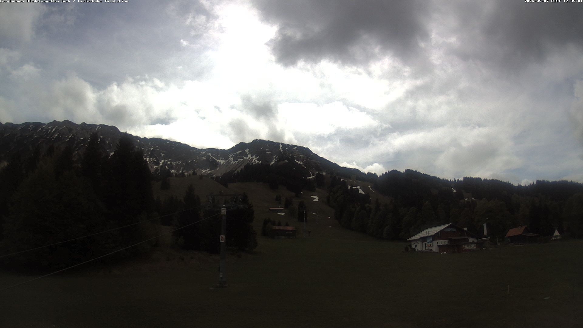 Archiv Foto Webcam Oberjoch - Blick zum Iseler