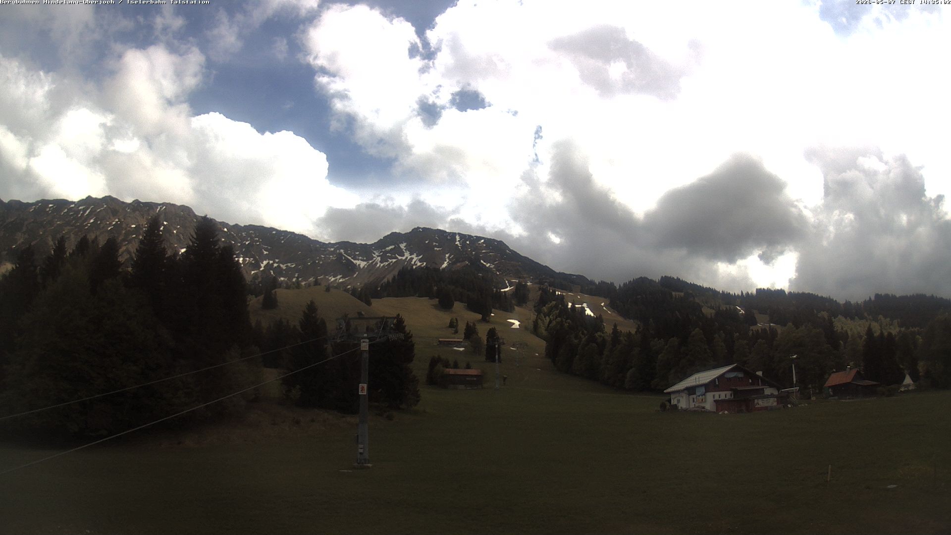 Archiv Foto Webcam Oberjoch - Blick zum Iseler