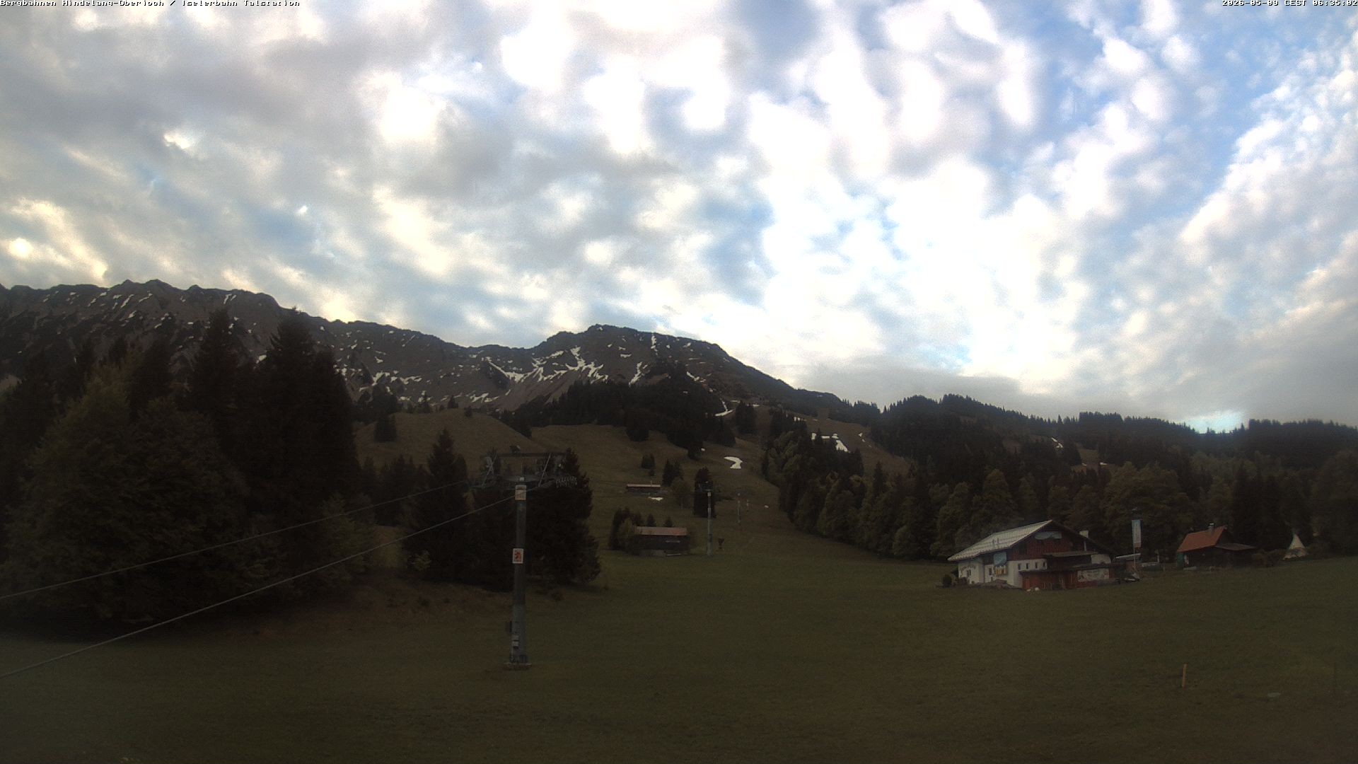 Archiv Foto Webcam Oberjoch - Blick zum Iseler